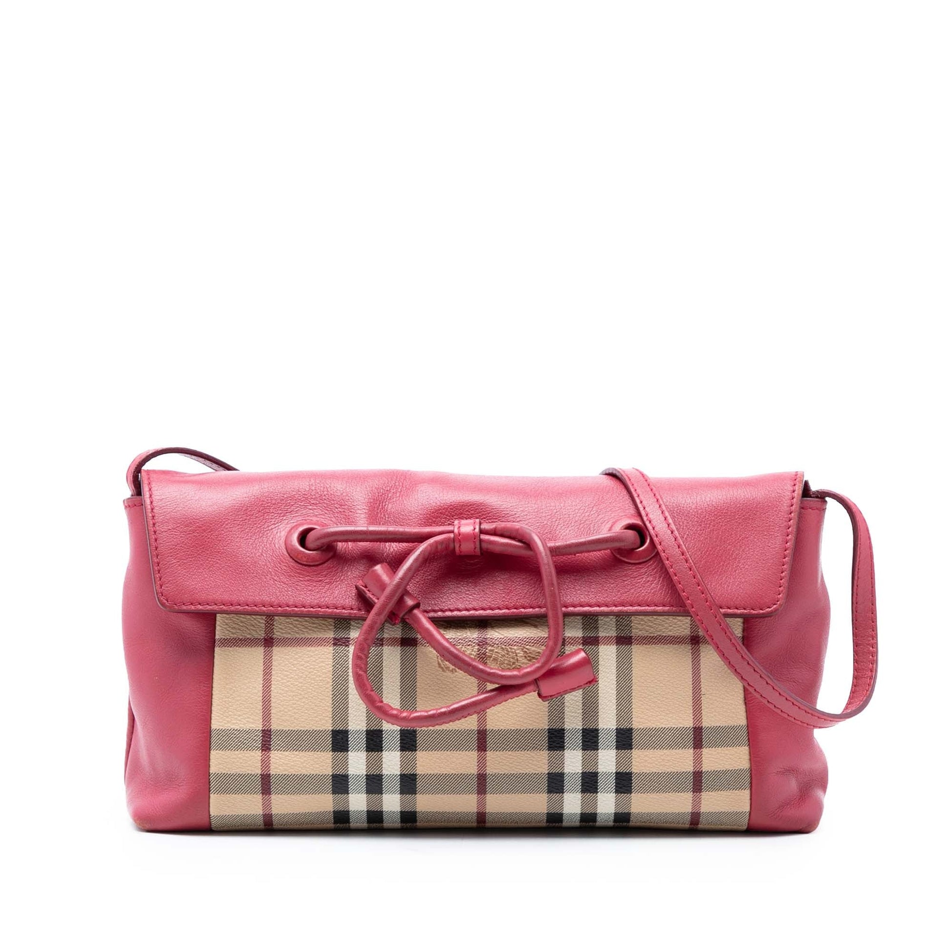 Haymarket Check Coated Canvas Leah Crossbody