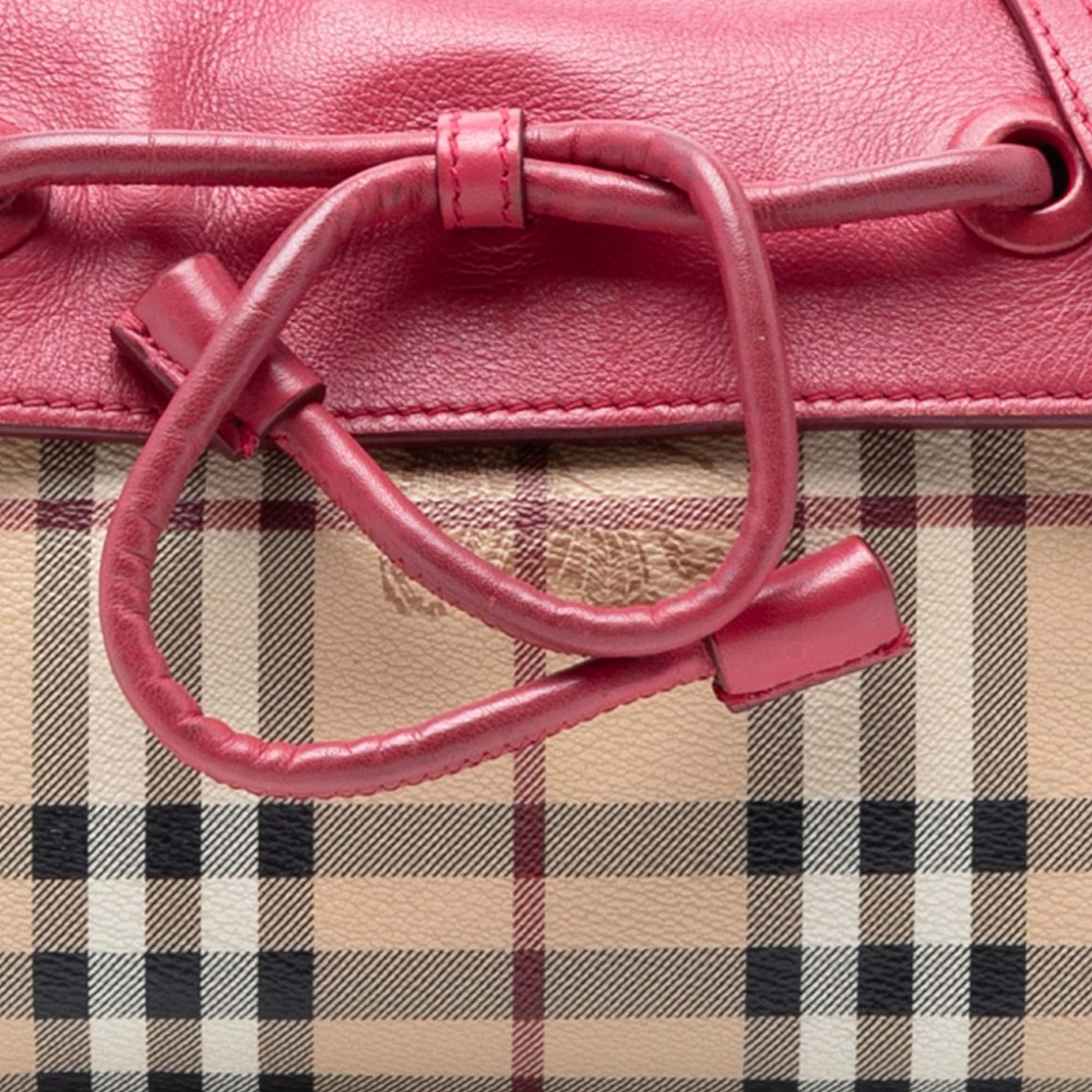 Haymarket Check Coated Canvas Leah Crossbody