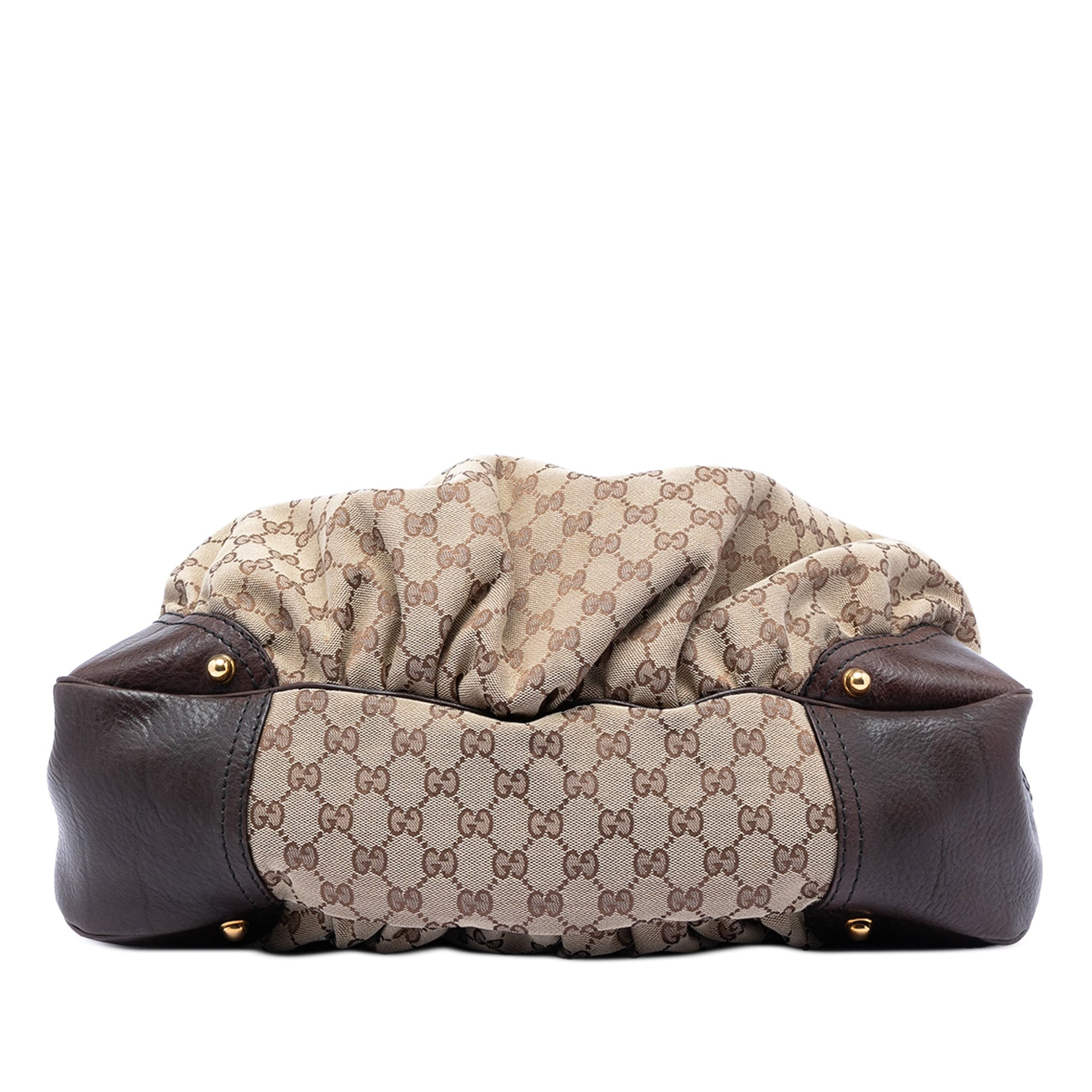 Large GG Canvas Jockey Hobo
