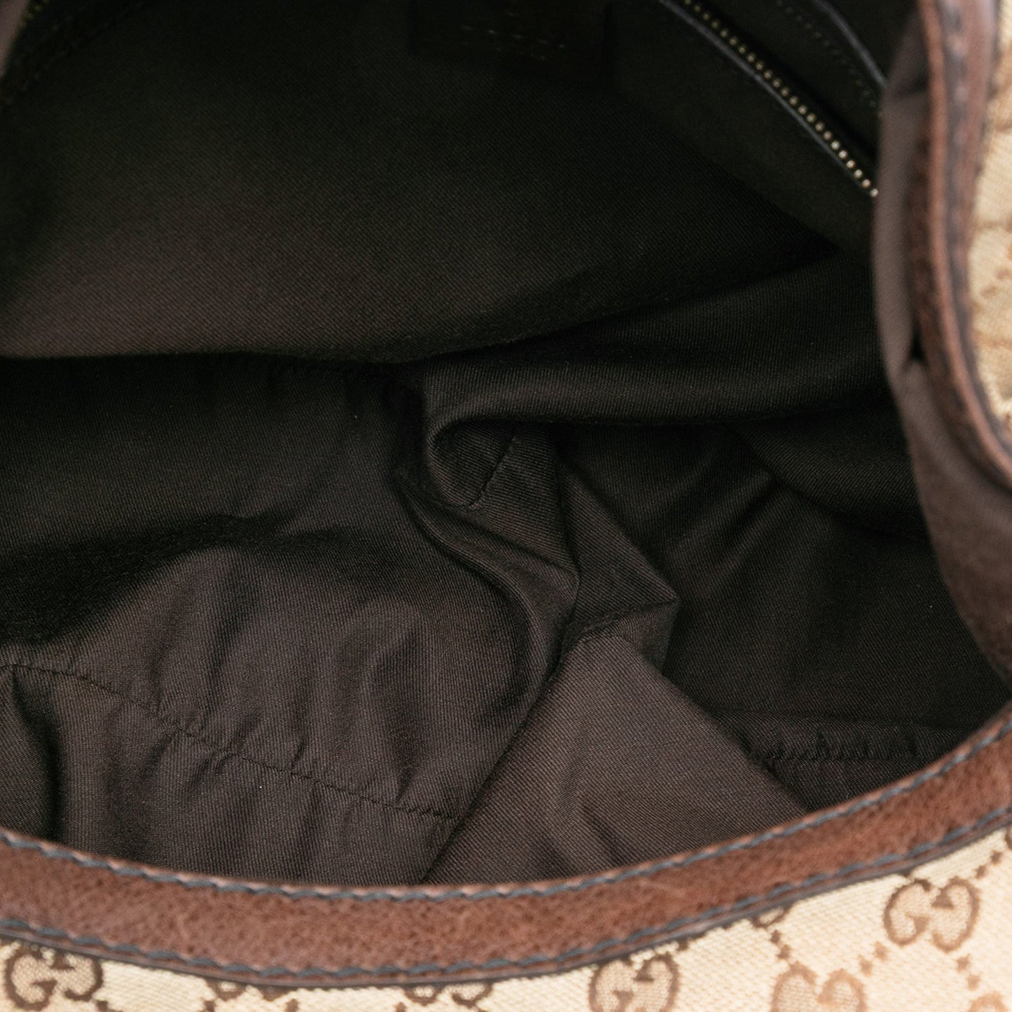 Large GG Canvas Jockey Hobo