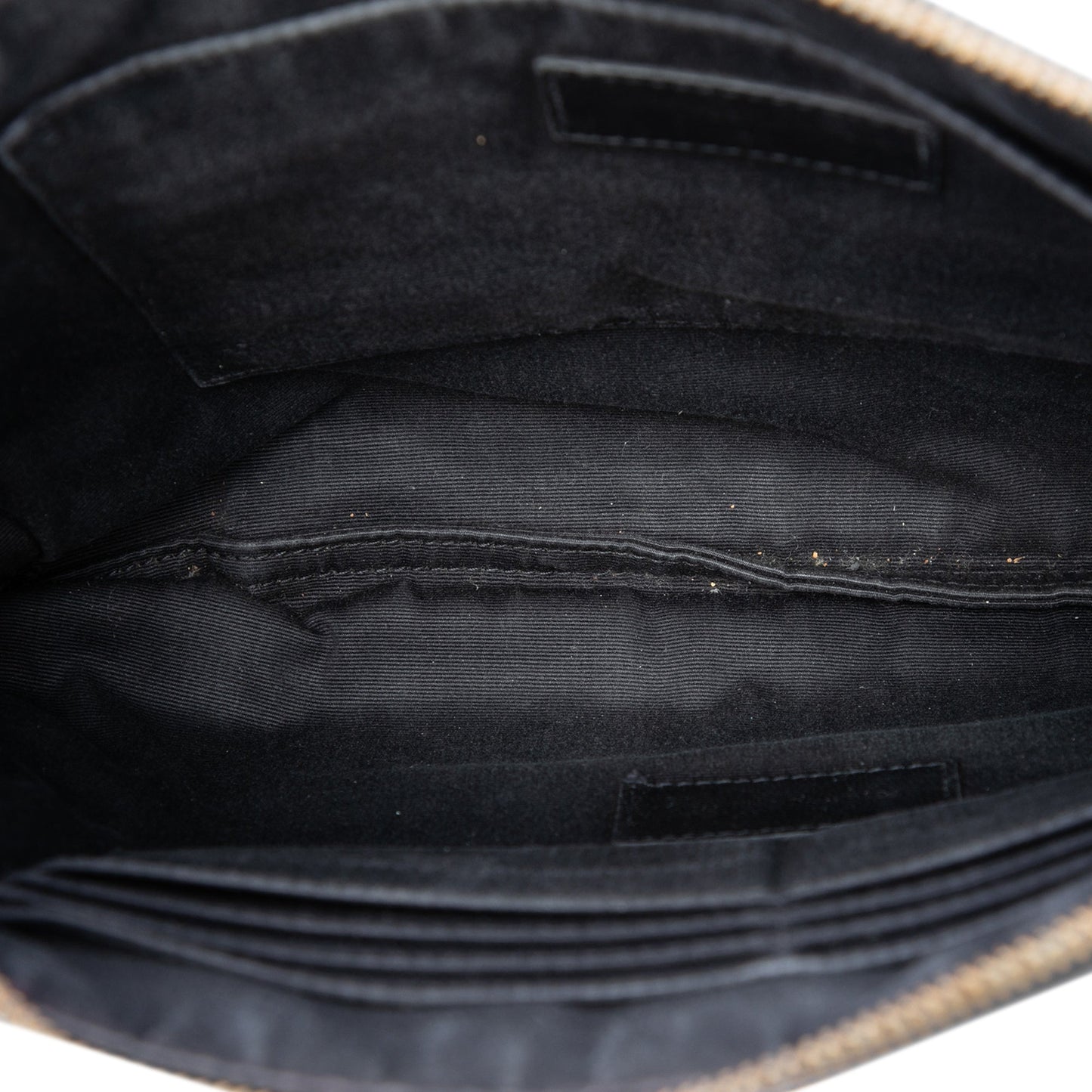 Saint Laurent Croc Embossed Leather Monogram Document Holder