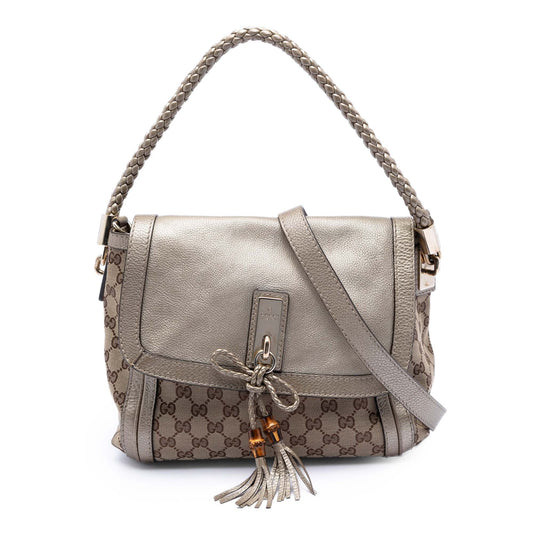Gucci GG Canvas Bella Flap Satchel