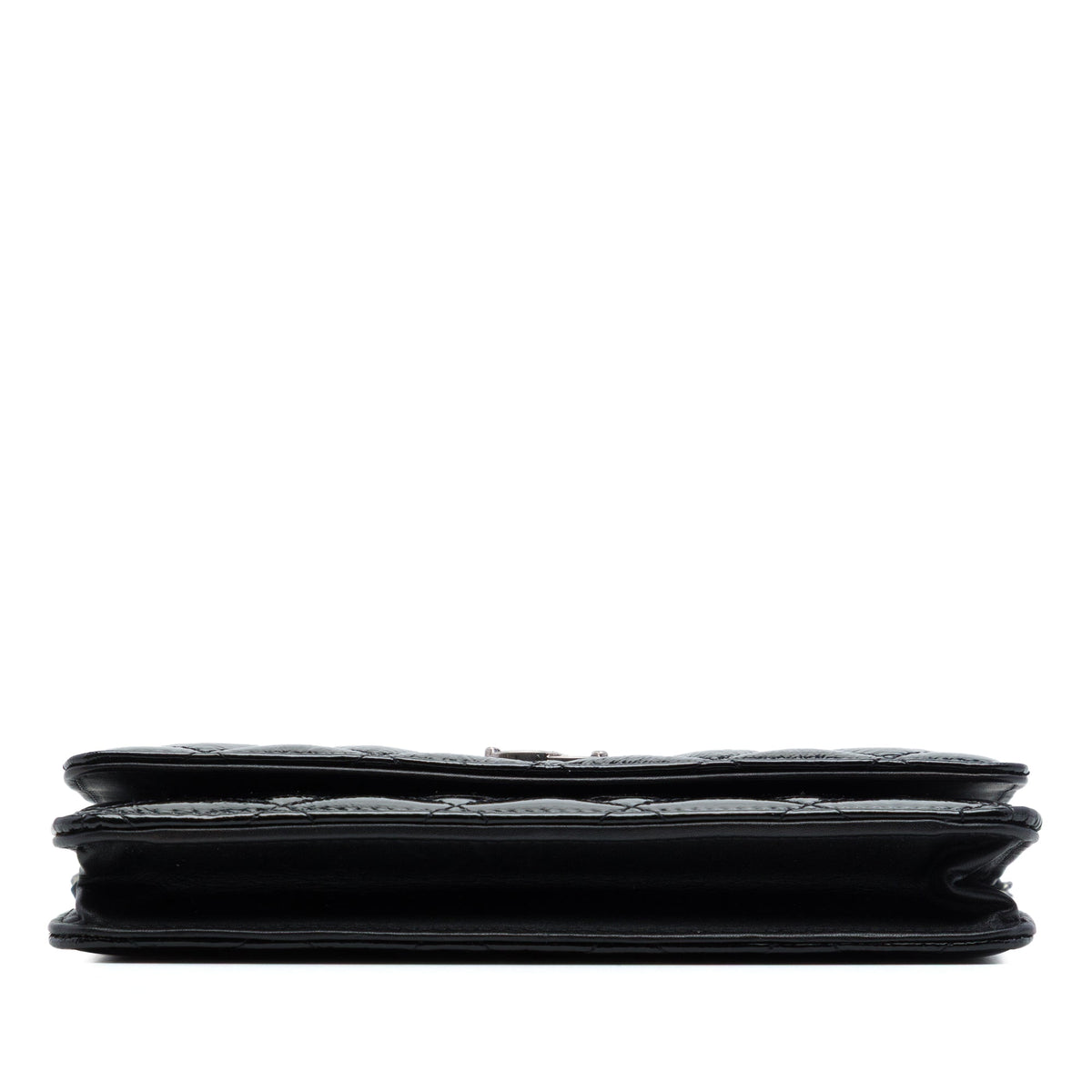 Chanel Paris Dallas CC Quilted Patent Goatskin Wallet on Chain