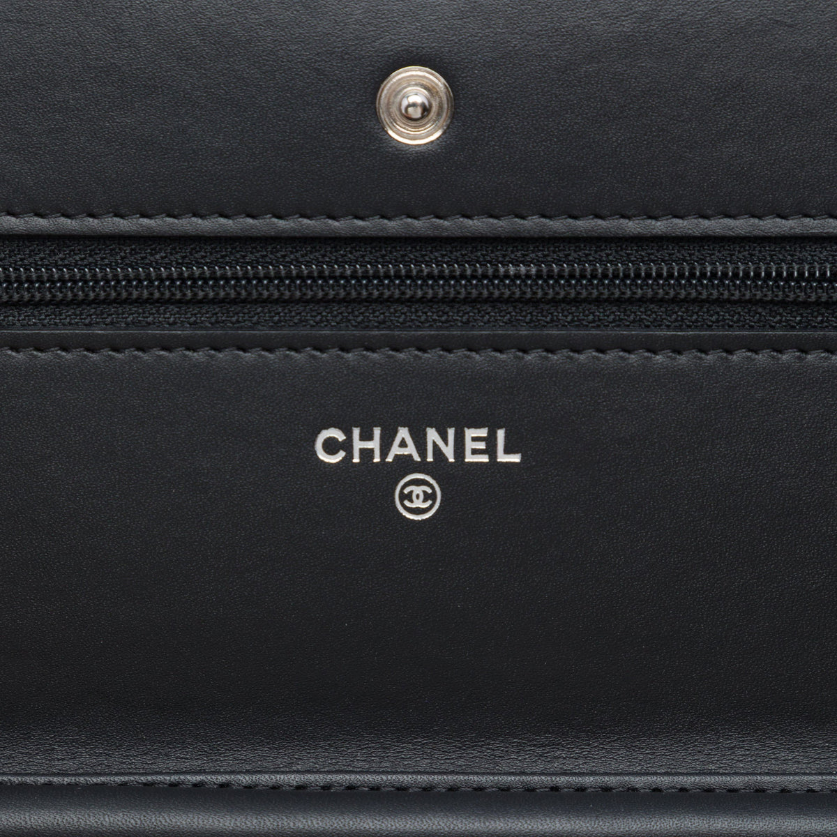 Chanel Paris Dallas CC Quilted Patent Goatskin Wallet on Chain