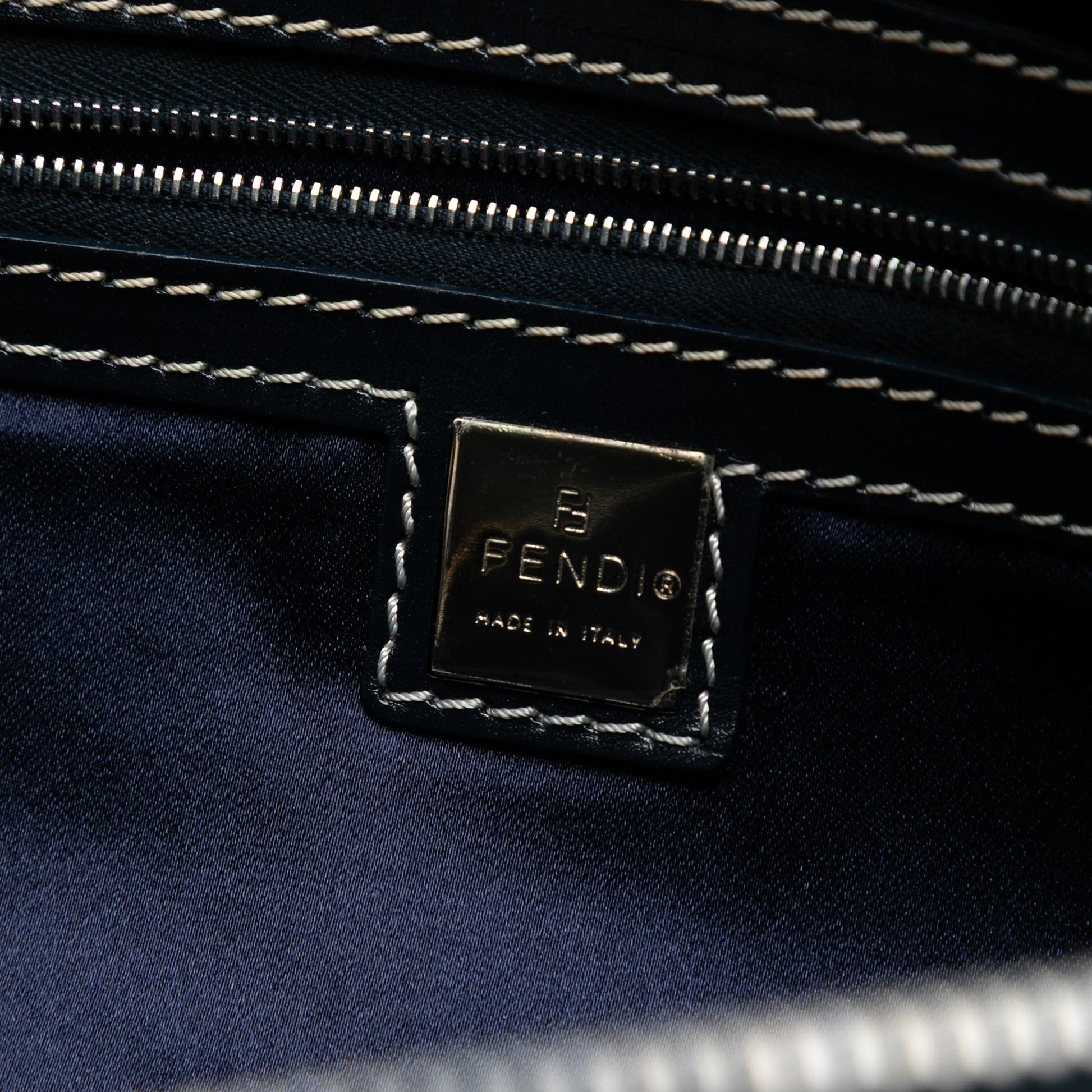 Fendi Zucchino Canvas Handbag