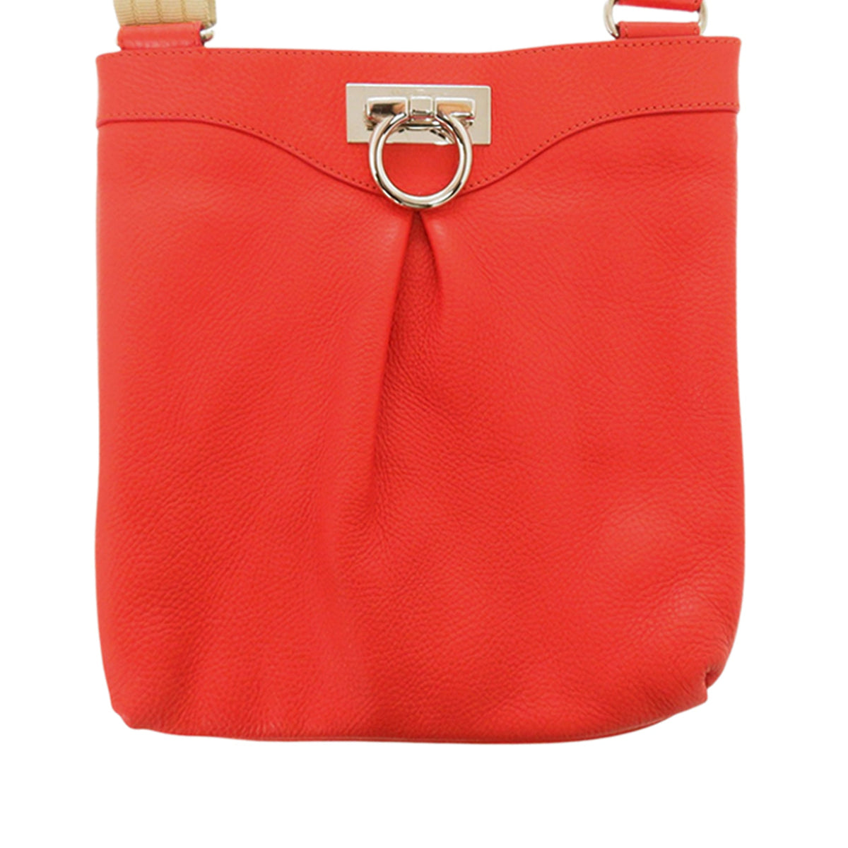 Ferragamo Leather Gancini Crossbody Bag