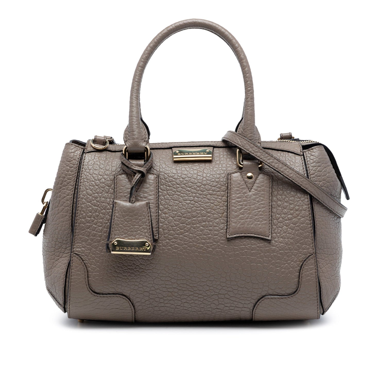 Burberry Small Grained Leather Heritage Gladstone Satchel