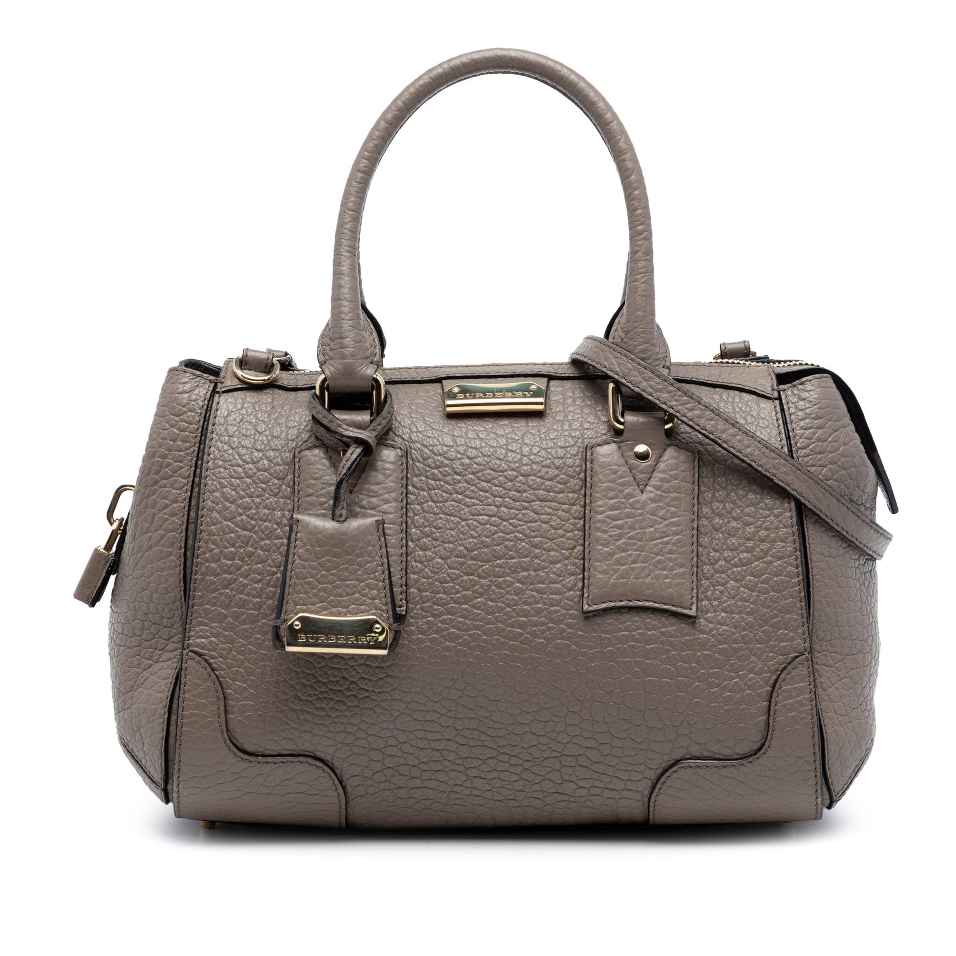 Burberry Small Grained Leather Heritage Gladstone Satchel