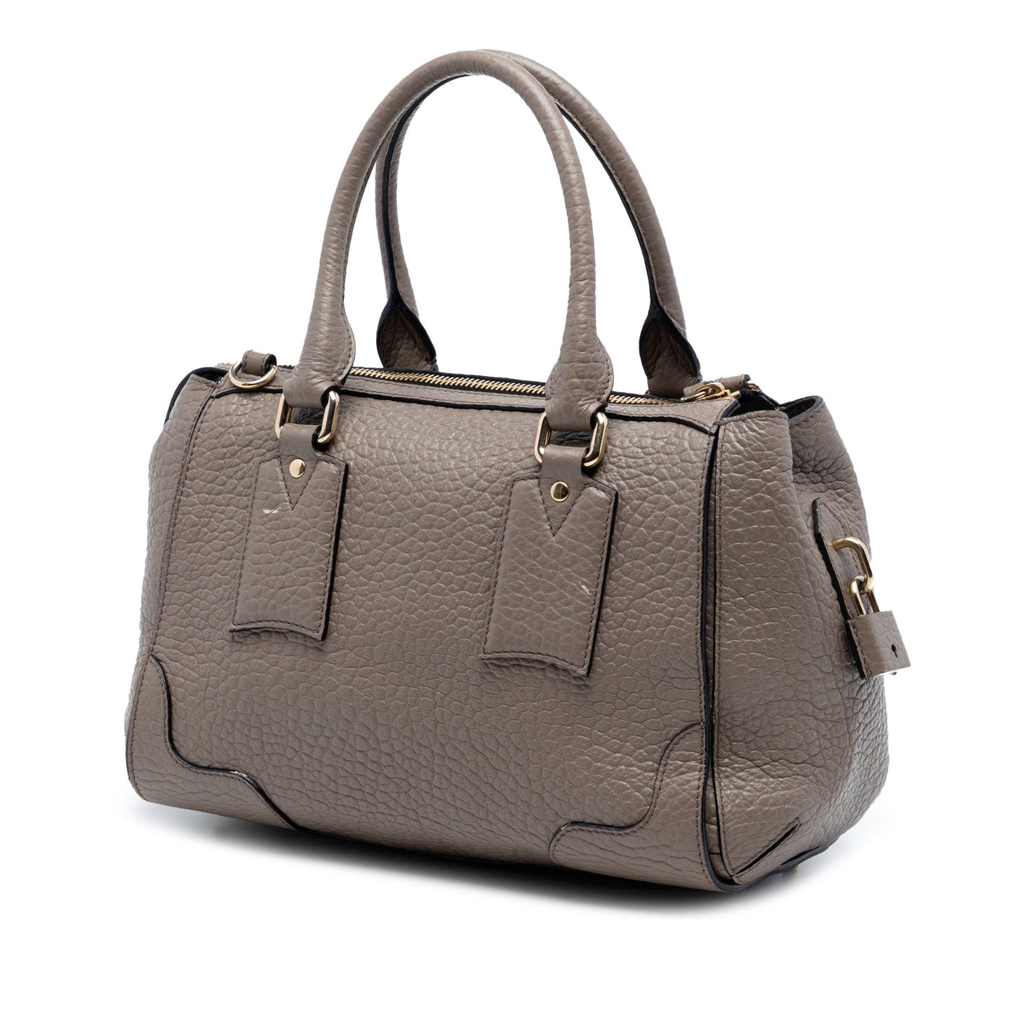 Small Grained Leather Heritage Gladstone Satchel