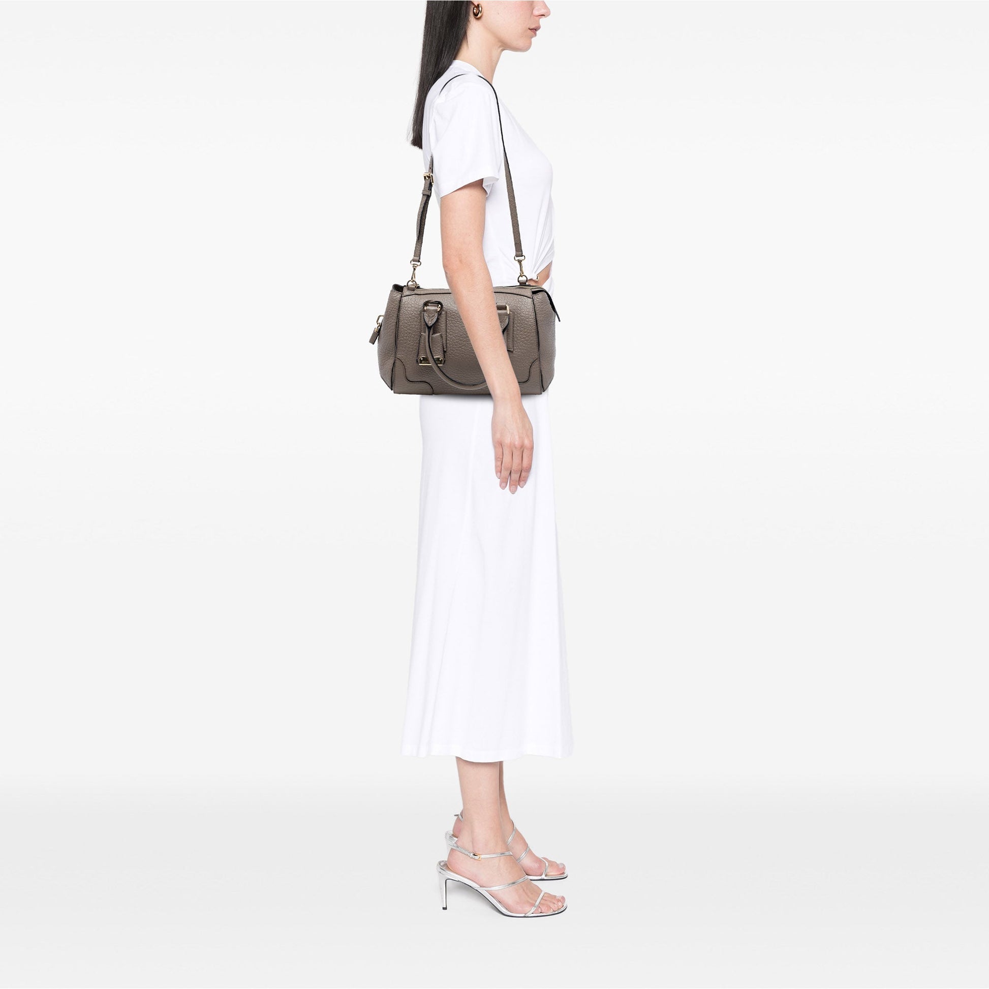 Small Grained Leather Heritage Gladstone Satchel