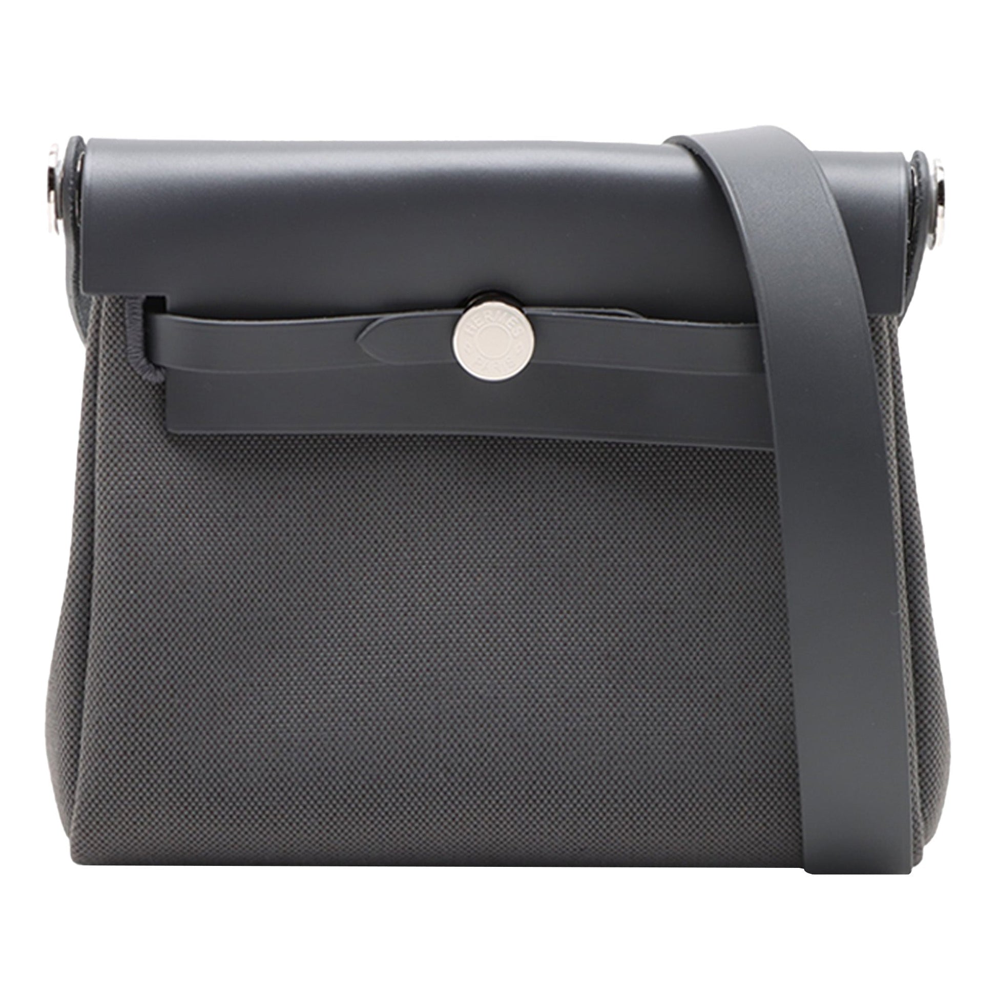 Hermès Military Toile and Vache Hunter Herbag Zip 20