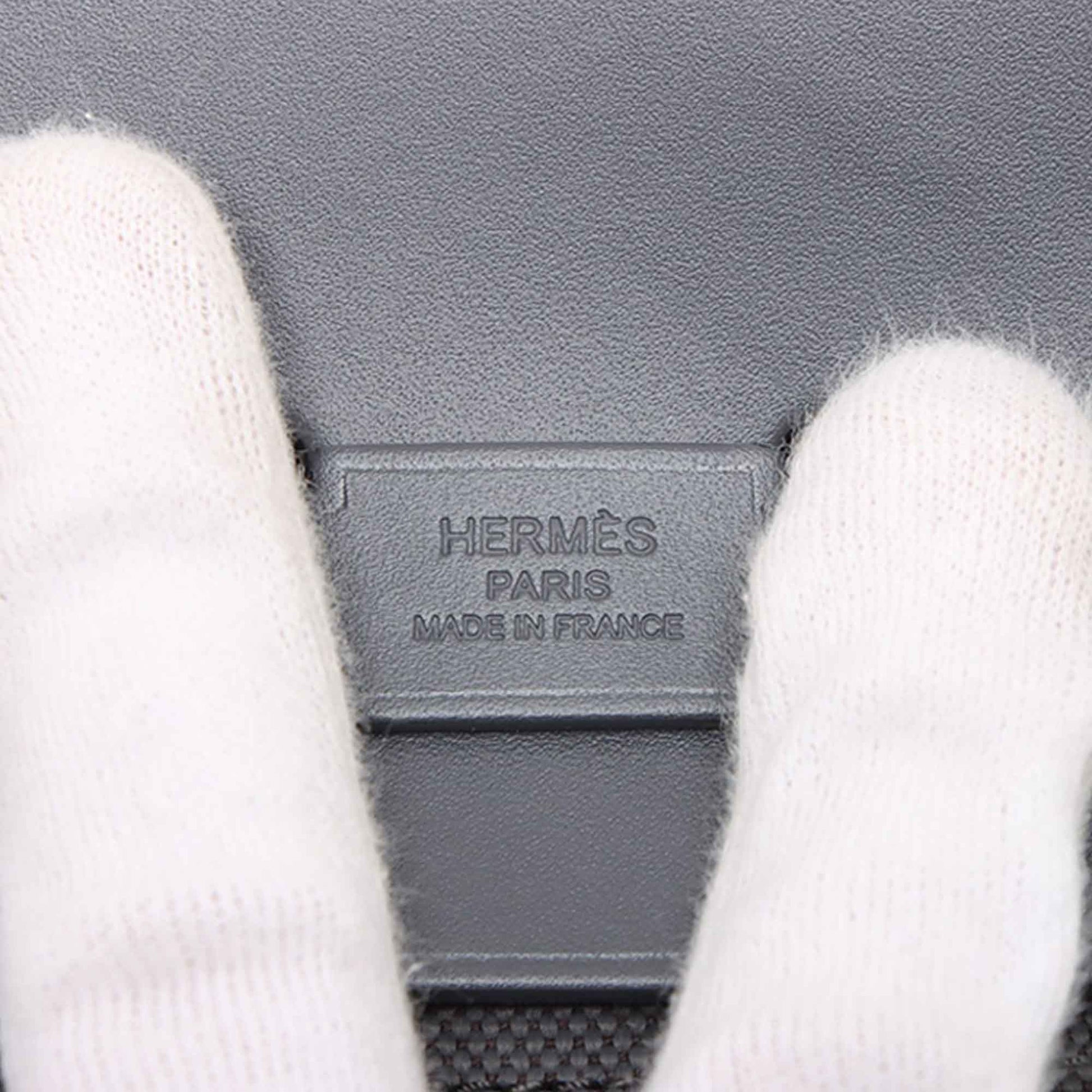 Hermès Military Toile and Vache Hunter Herbag Zip 20