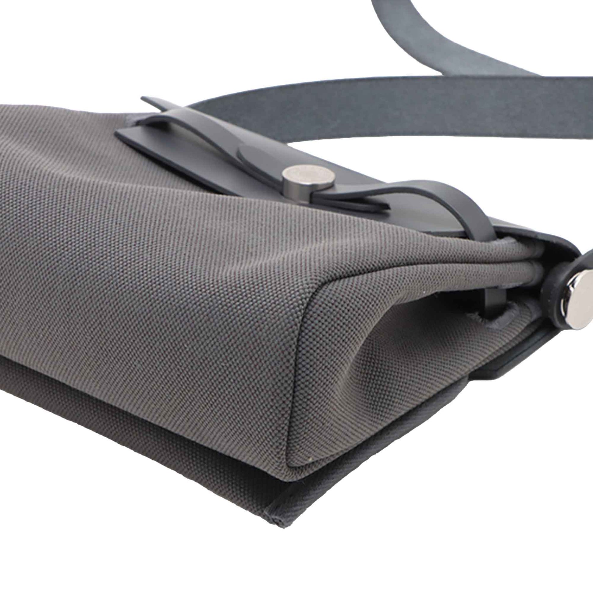 Hermès Military Toile and Vache Hunter Herbag Zip 20