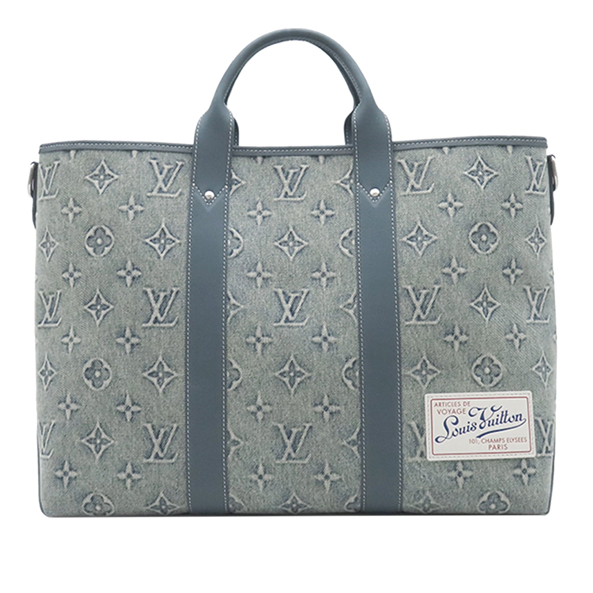 Louis Vuitton Monogram Washed Denim Weekend Tote