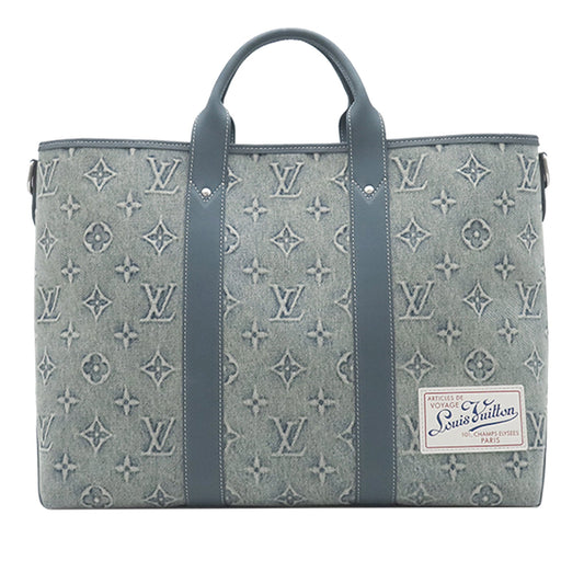 Louis Vuitton Monogram Washed Denim Weekend Tote