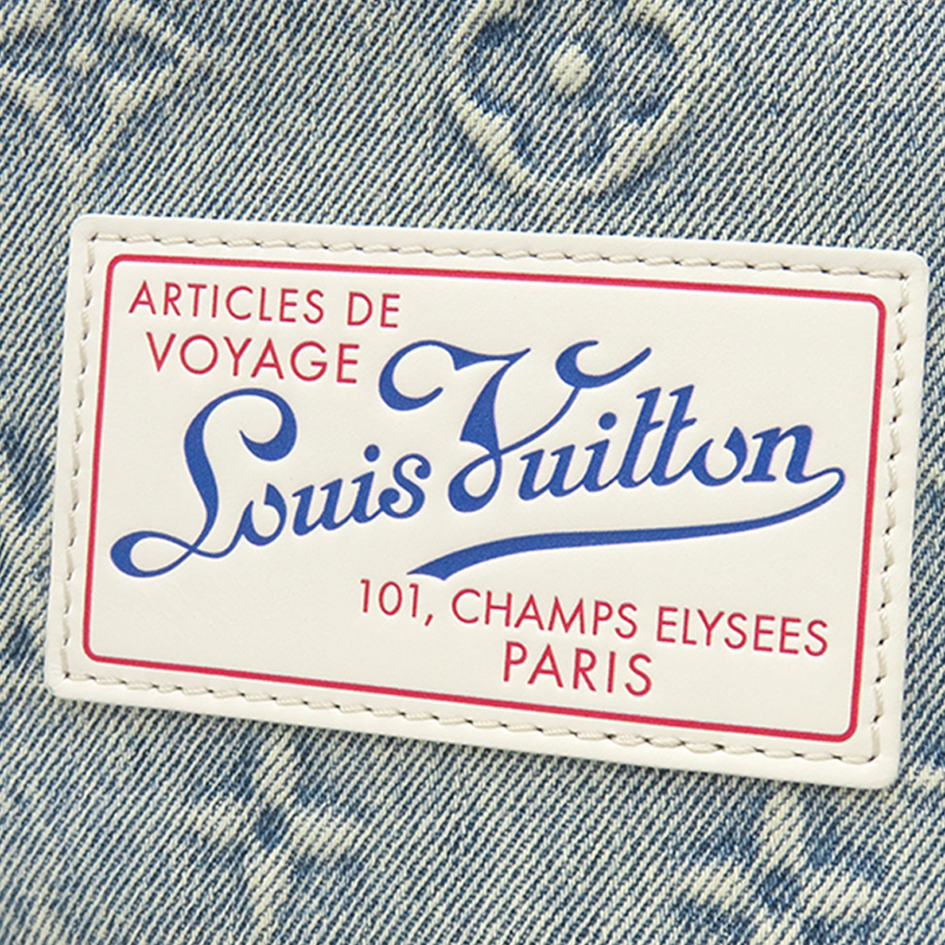 Louis Vuitton Monogram Washed Denim Weekend Tote