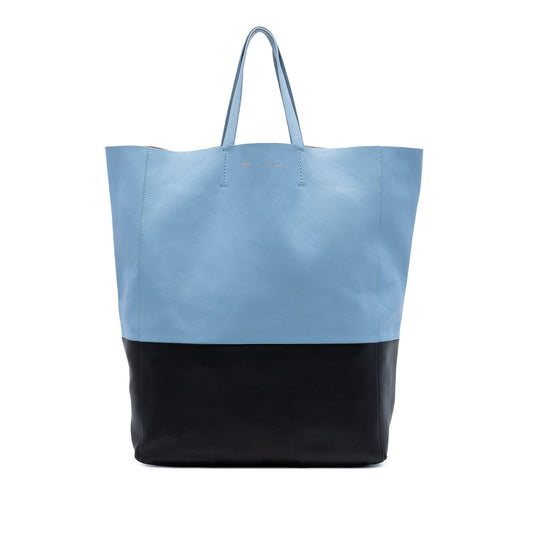 Celine Bicolor Leather Vertical Cabas Tote