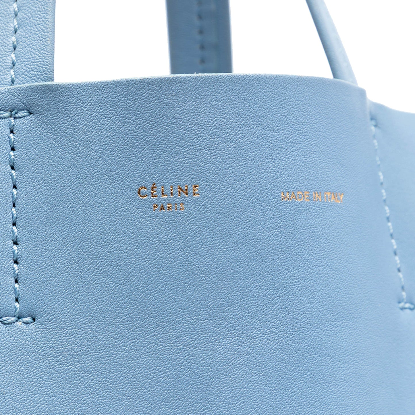 Celine Bicolor Leather Vertical Cabas Tote
