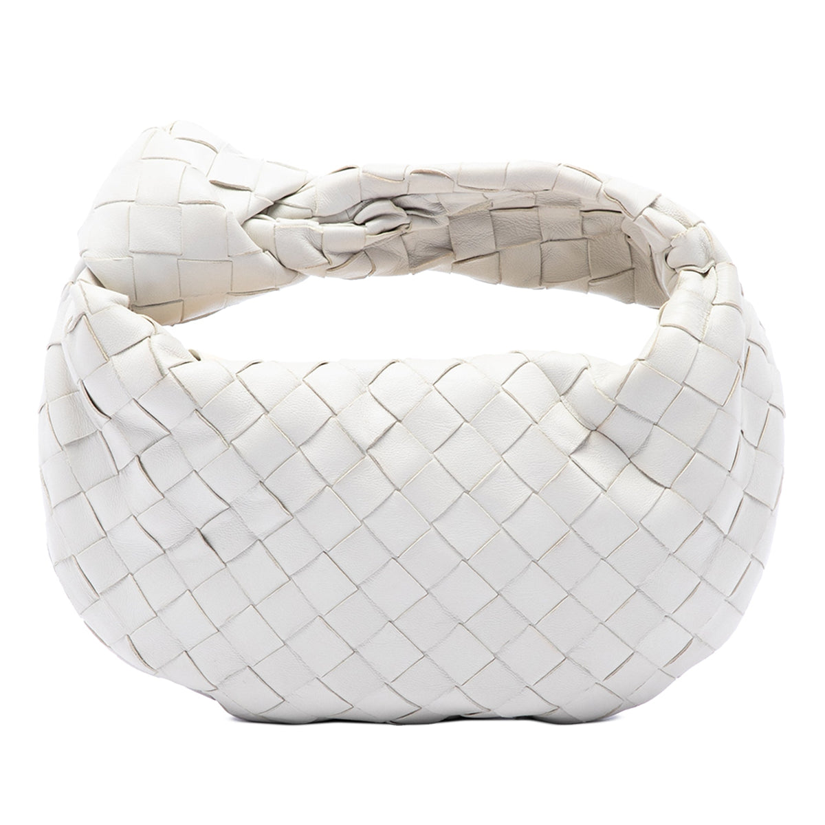 Bottega Veneta Mini Nappa Intrecciato Jodie — White