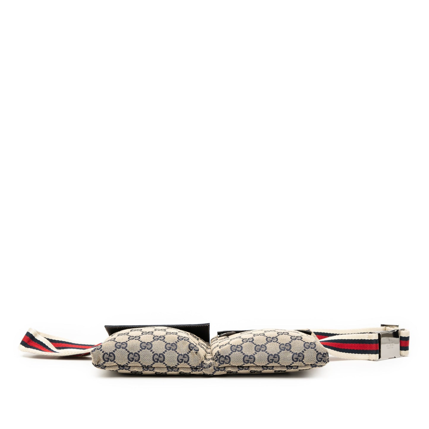 Gucci GG Canvas Web Double Pocket Belt Bag
