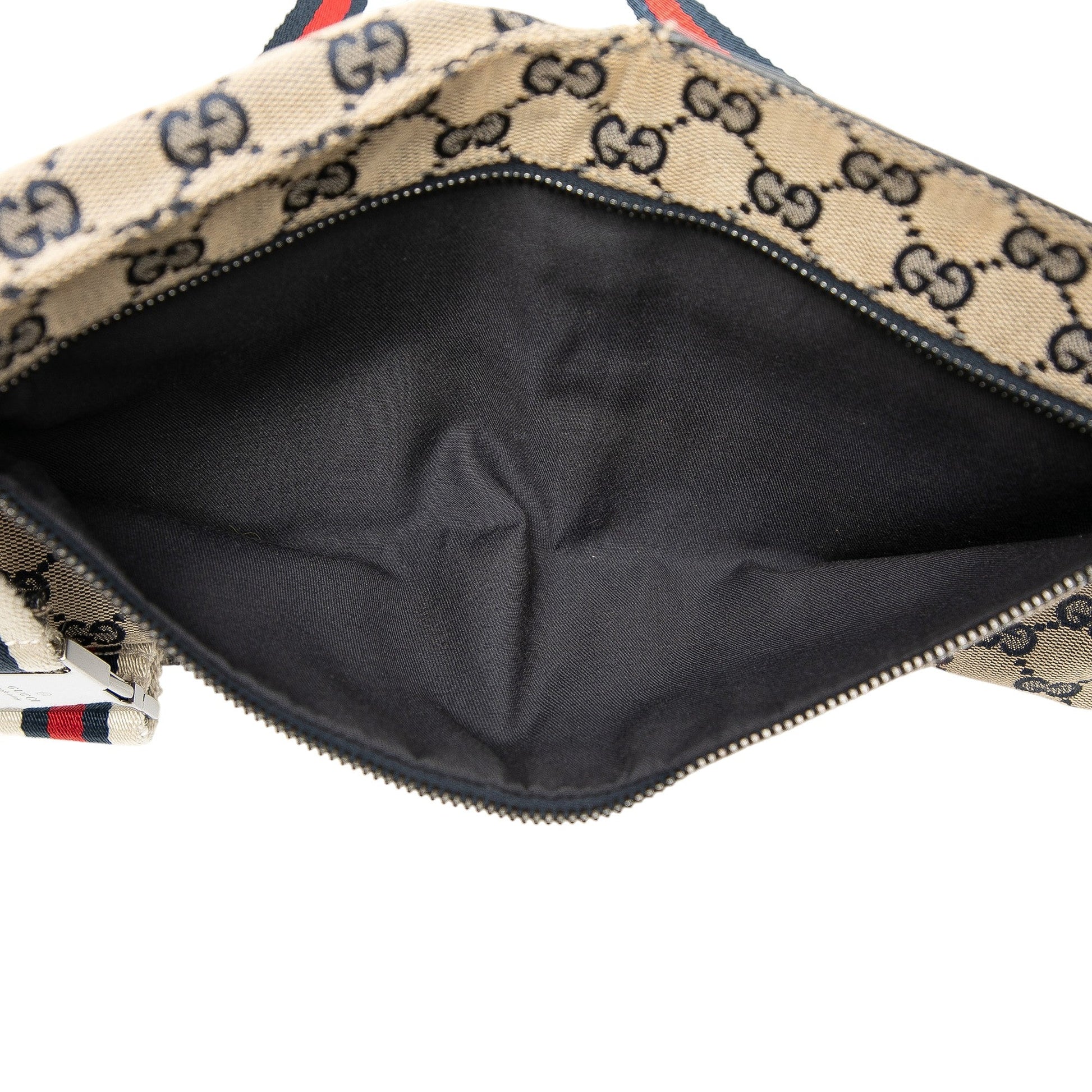 Gucci GG Canvas Web Double Pocket Belt Bag