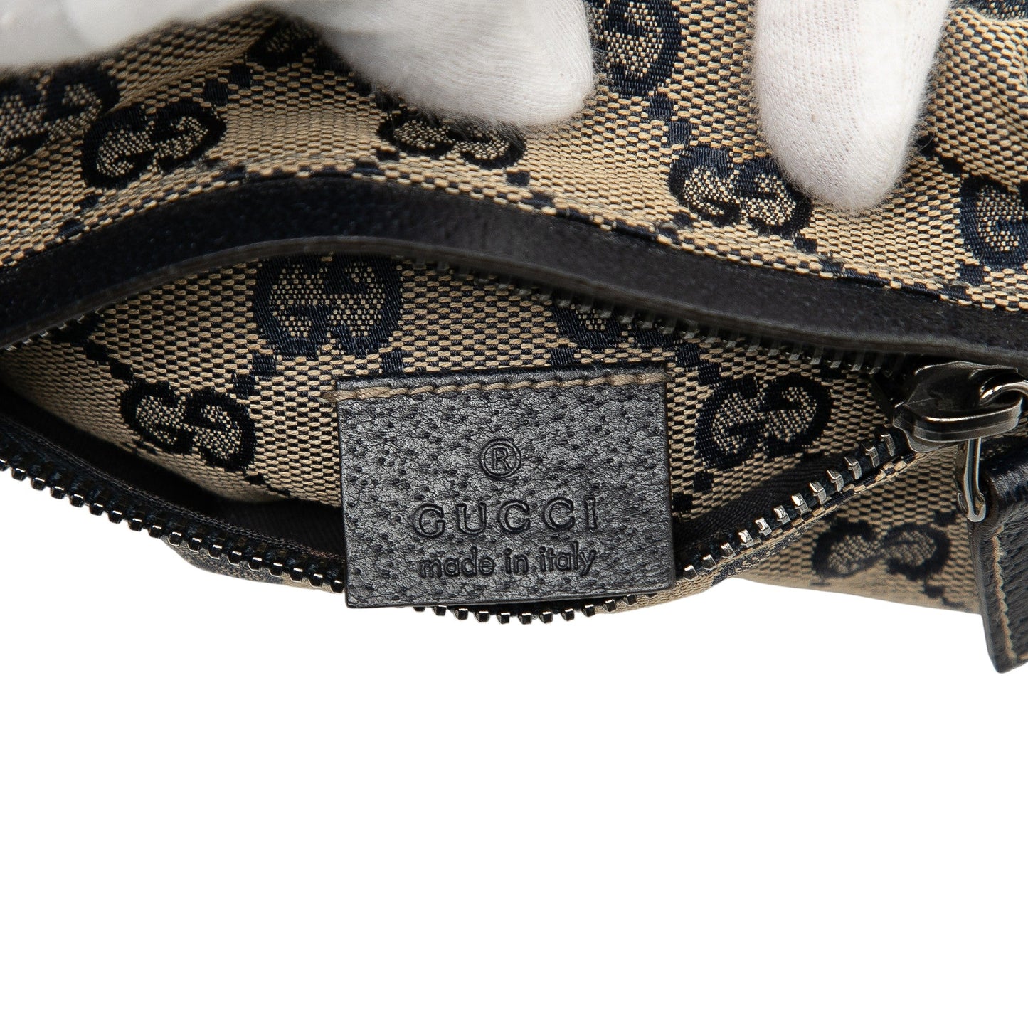 Gucci GG Canvas Web Double Pocket Belt Bag