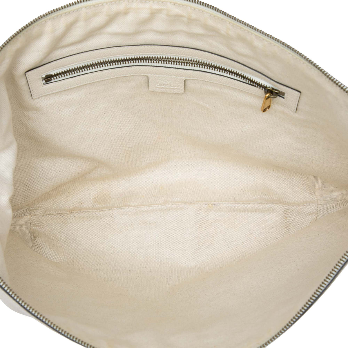 Gucci Grained Calfskin Logo Half Moon Crossbody
