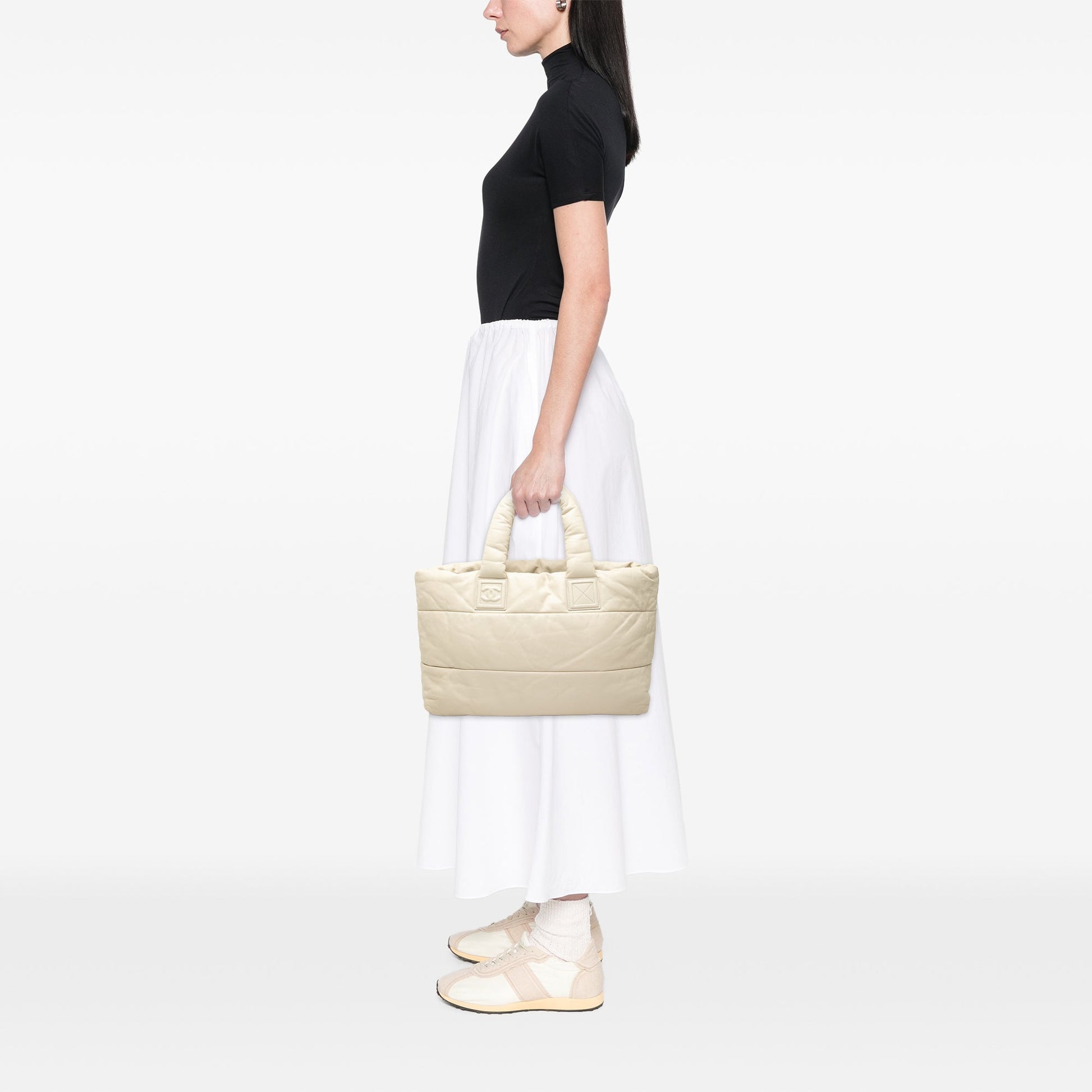 Chanel Large Lambskin Coco Cocoon Tote