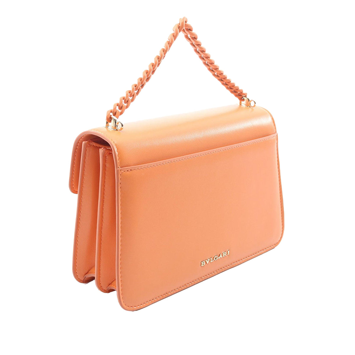 Bvlgari Leather Serpenti Forever Maxi Chain Top Handle Bag
