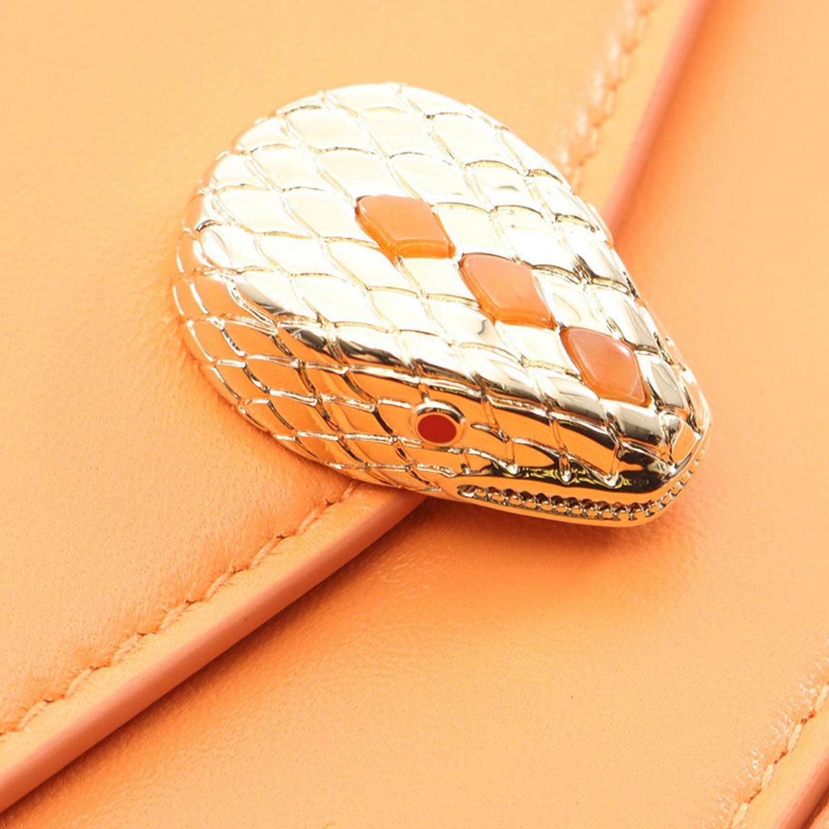Bvlgari Leather Serpenti Forever Maxi Chain Top Handle Bag