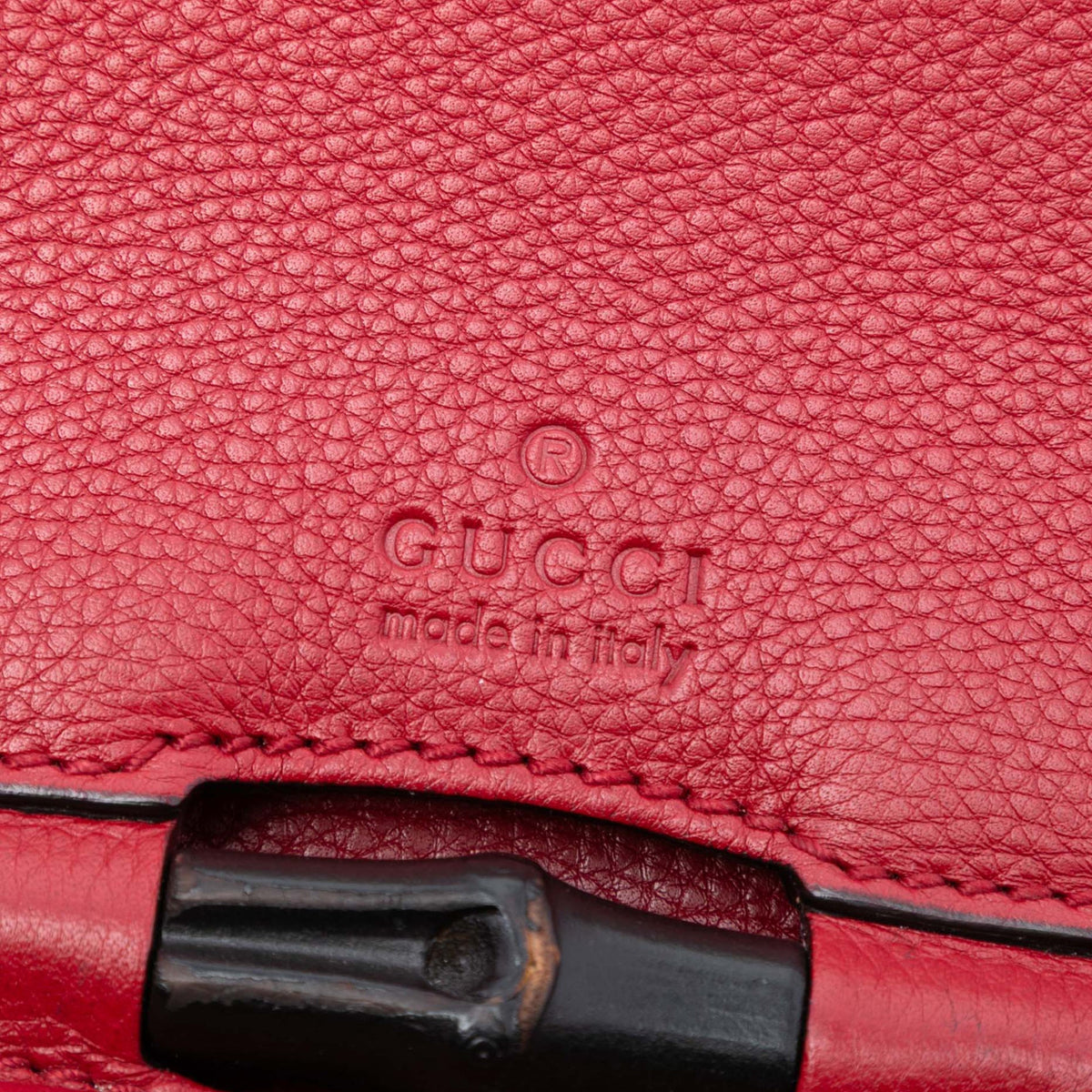 Gucci Medium Leather Bamboo Nouveau Fringe Crossbody