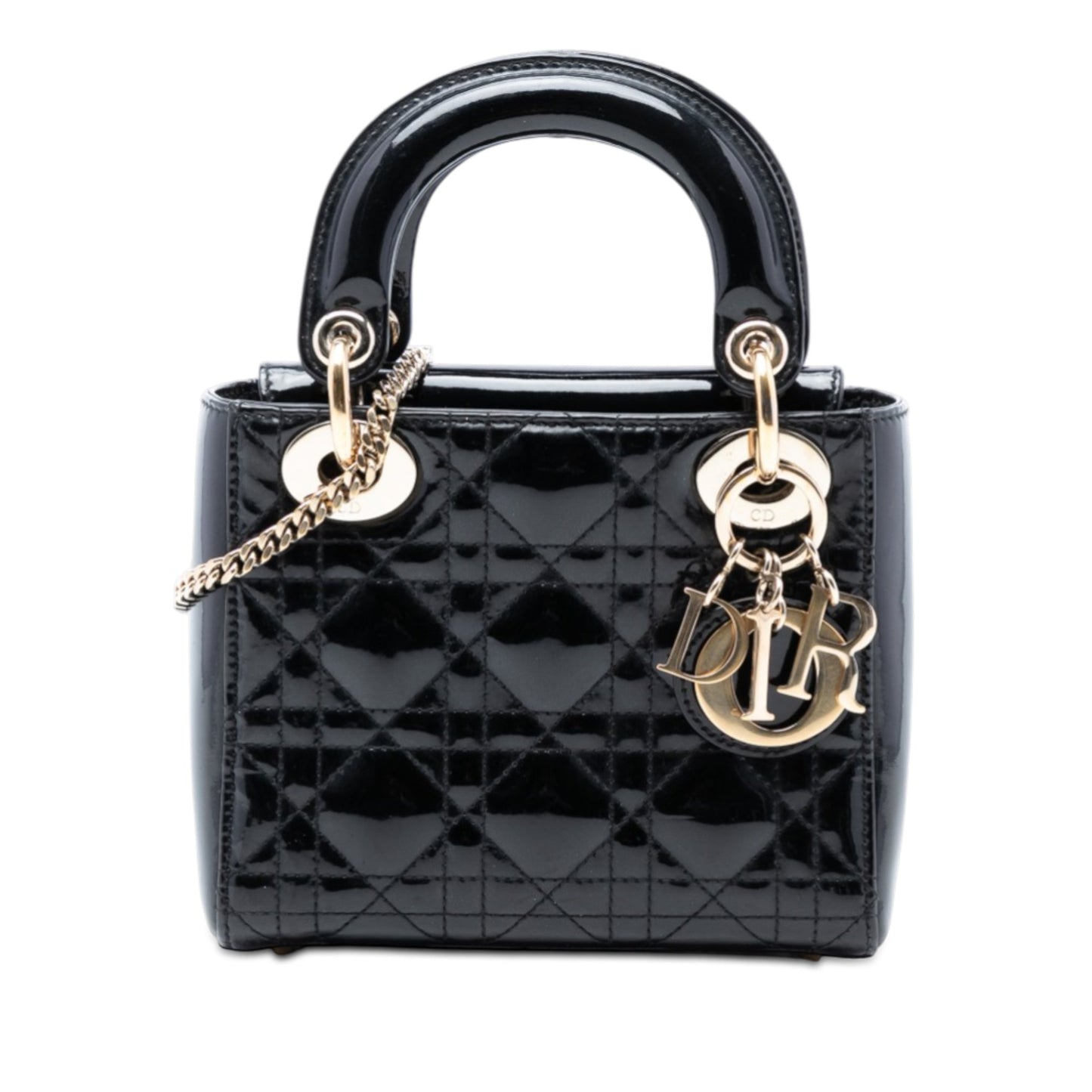 Dior Mini Patent Cannage Lady Dior