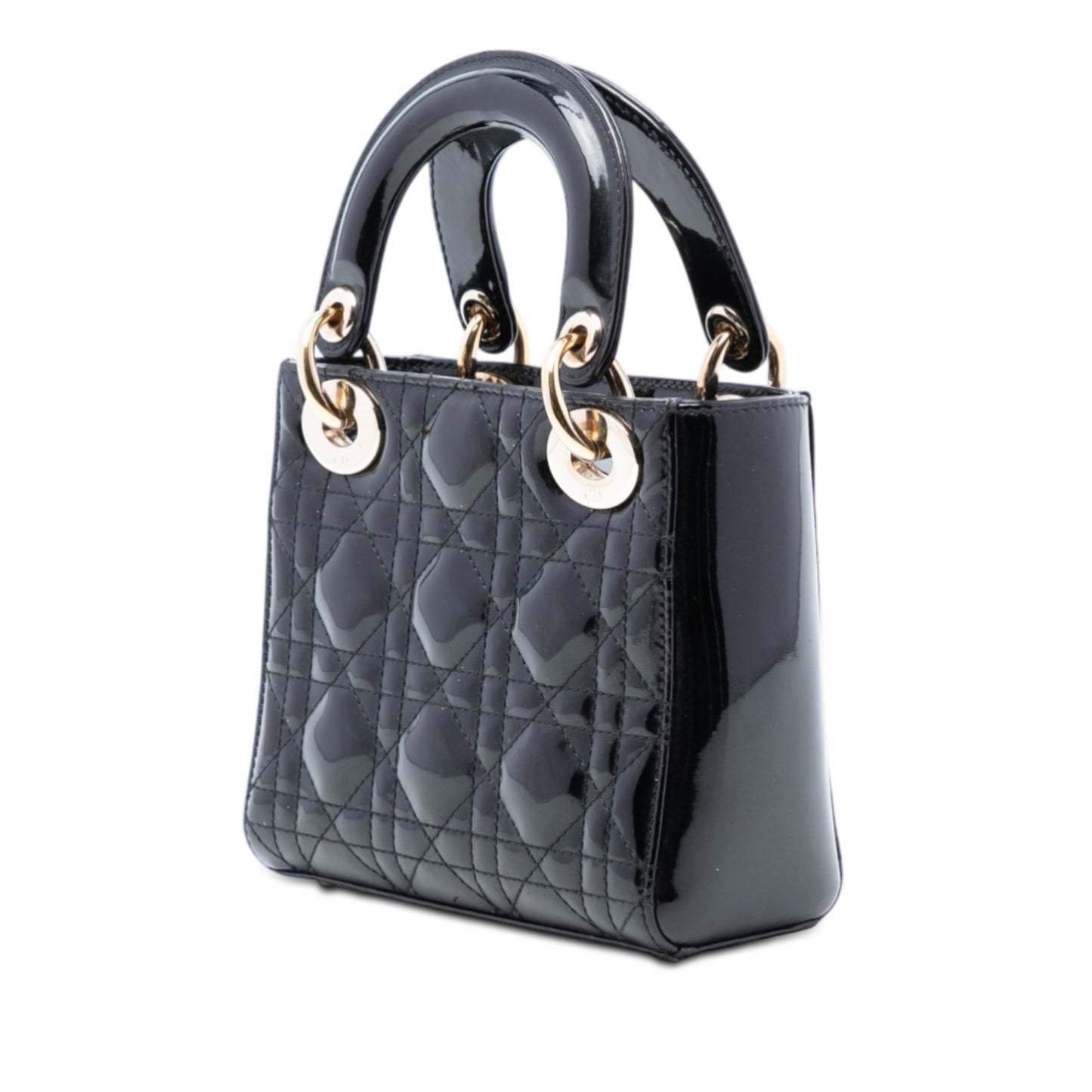 Dior Mini Patent Cannage Lady Dior