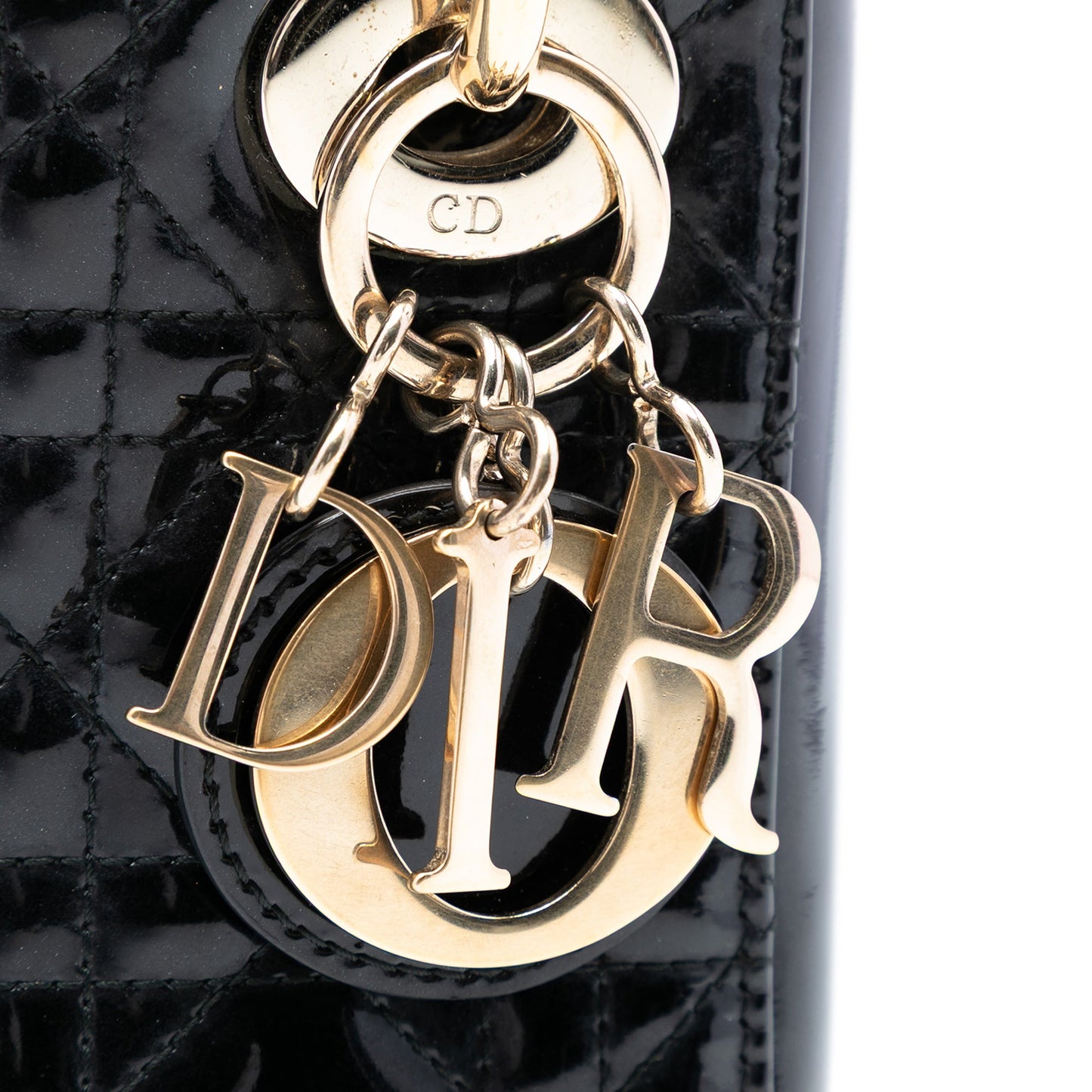 Dior Mini Patent Cannage Lady Dior