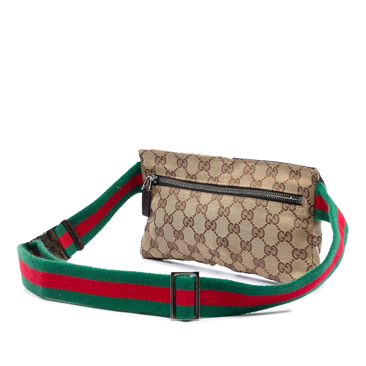 Gucci GG Canvas Web Double Pocket Belt Bag