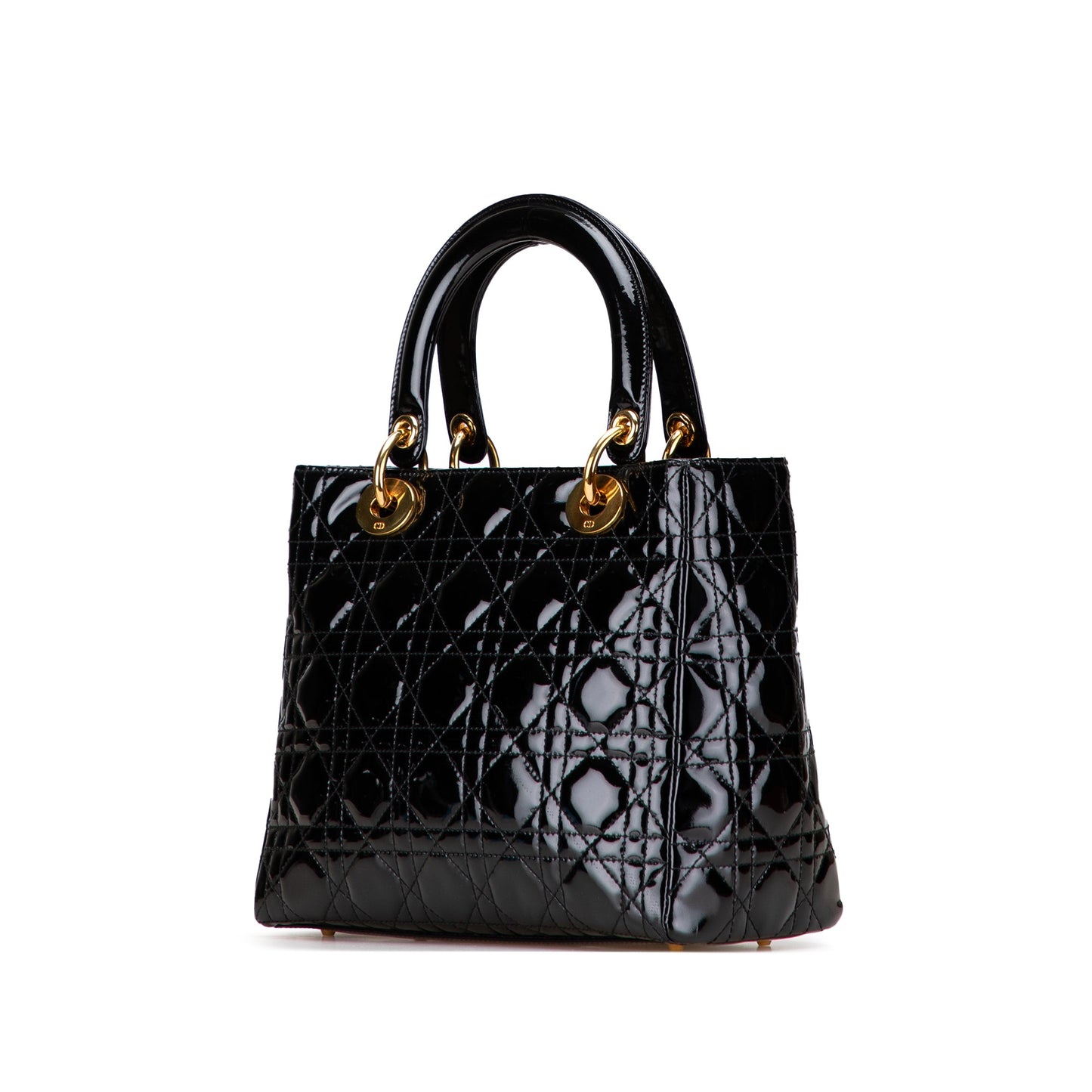 Dior Medium Patent Cannage Lady Dior