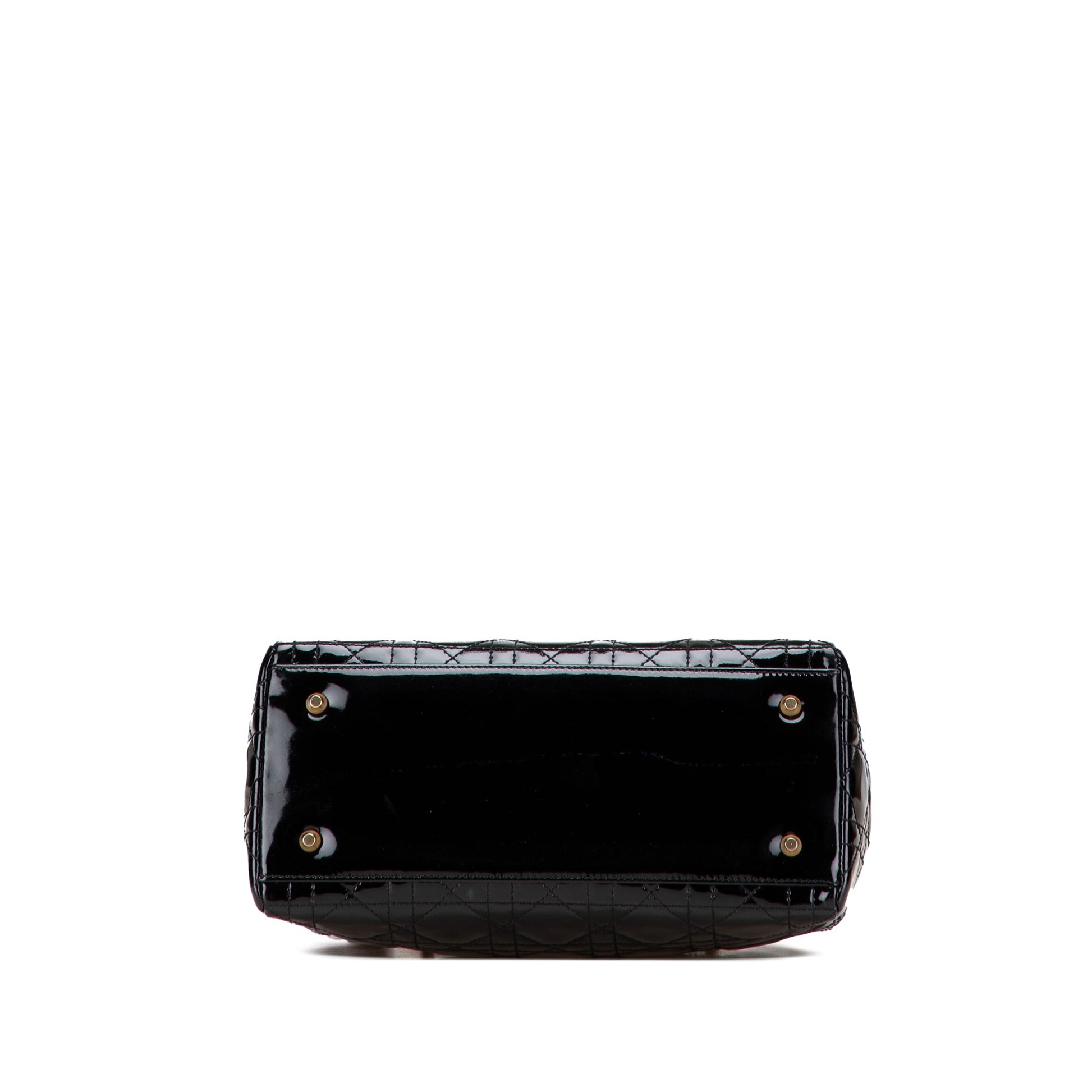 Dior Medium Patent Cannage Lady Dior