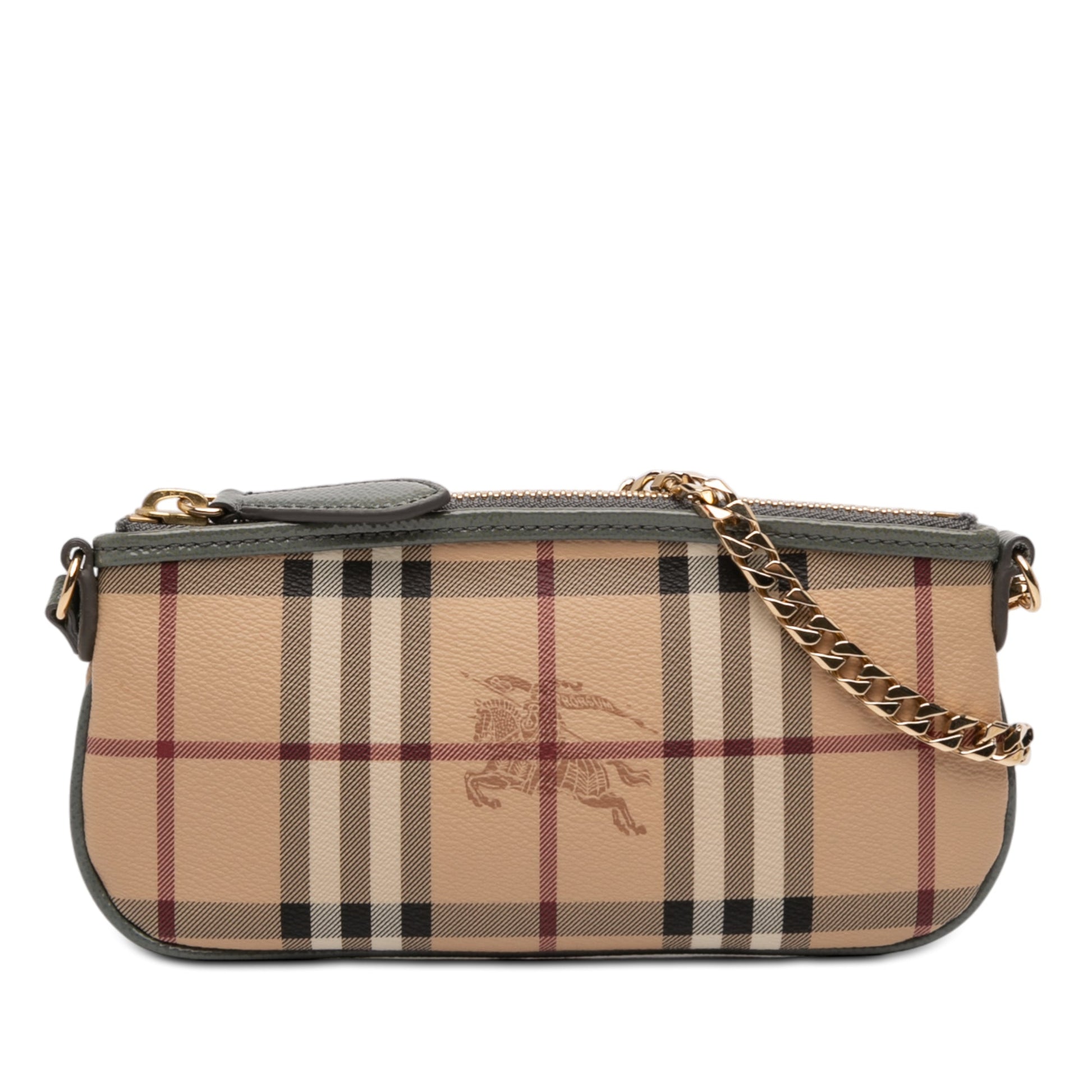 Burberry Haymarket Check Coated Canvas Clara Pochette