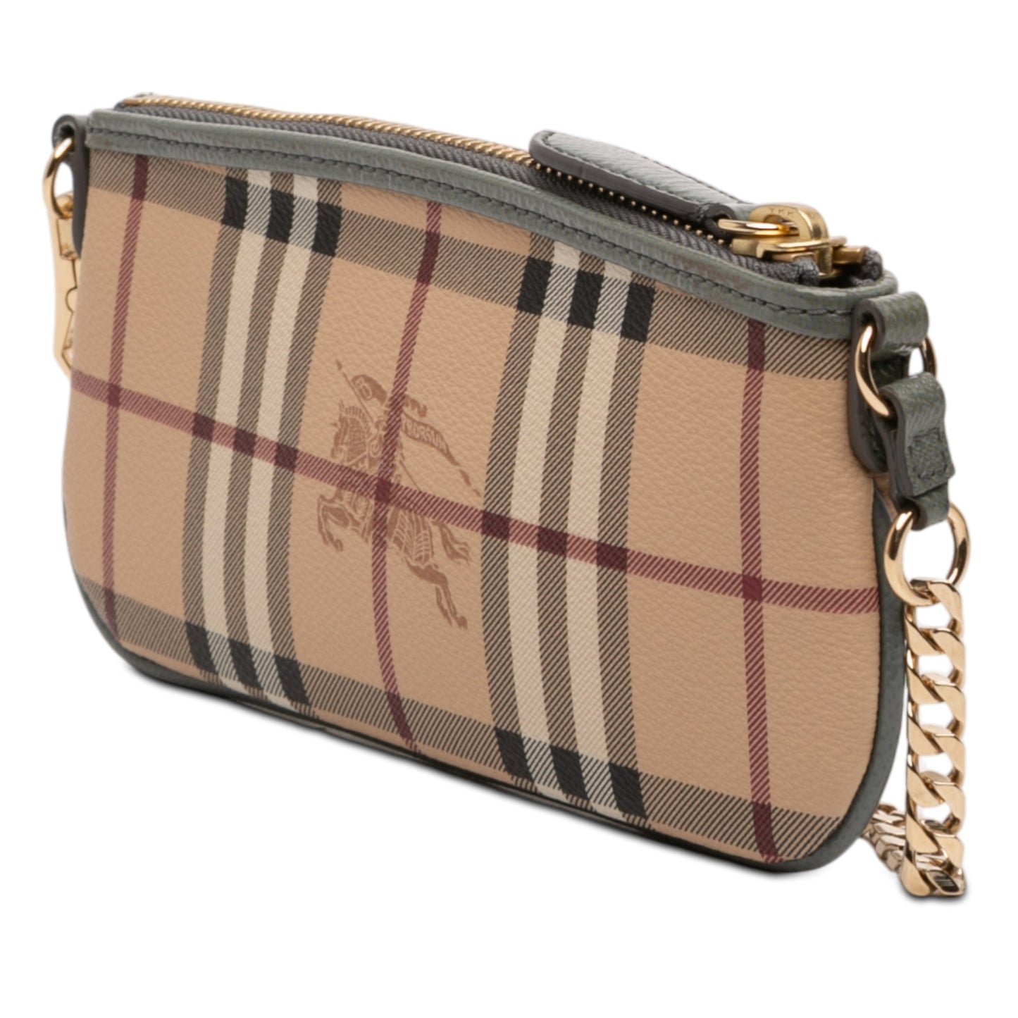 Burberry Haymarket Check Coated Canvas Clara Pochette