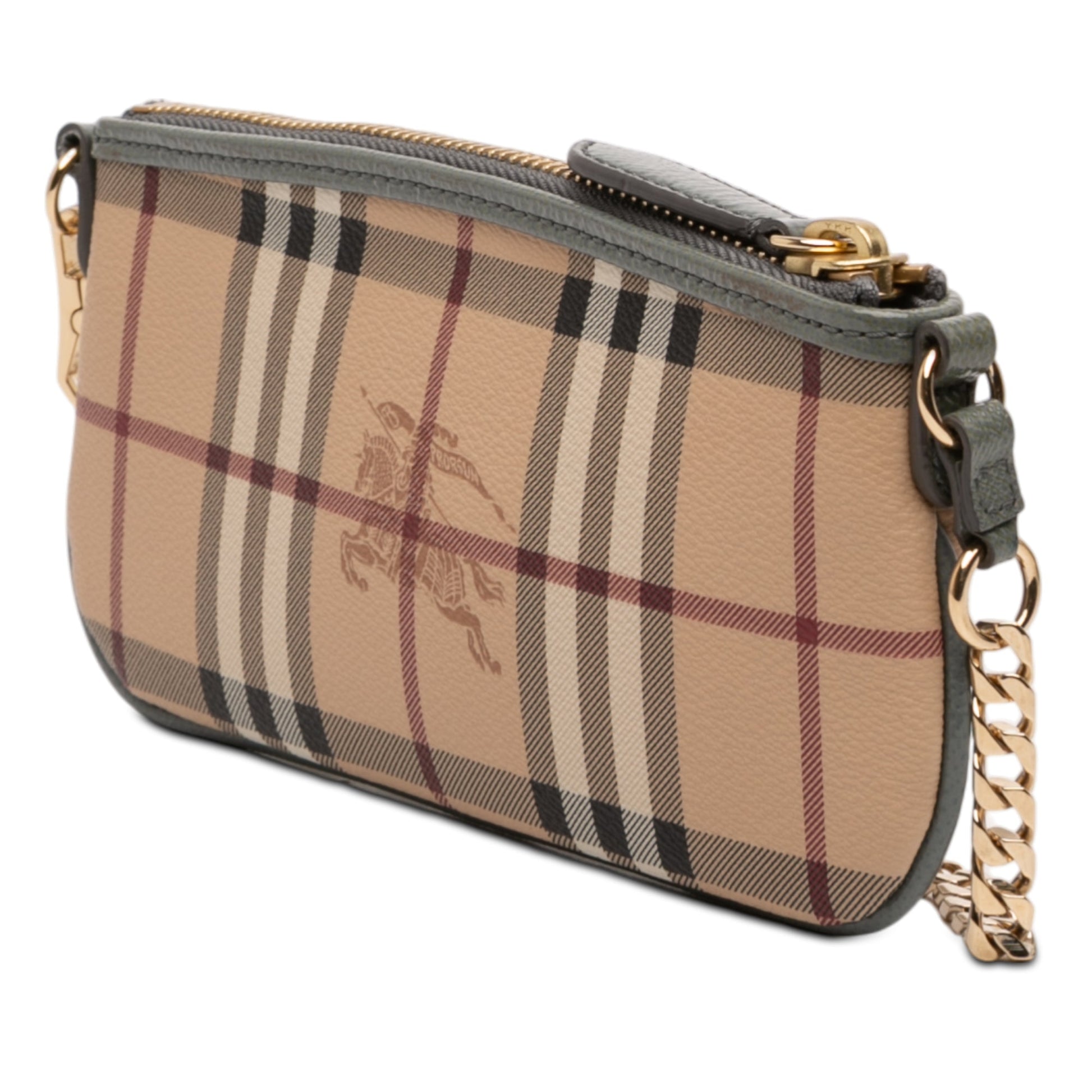 Burberry Haymarket Check Coated Canvas Clara Pochette