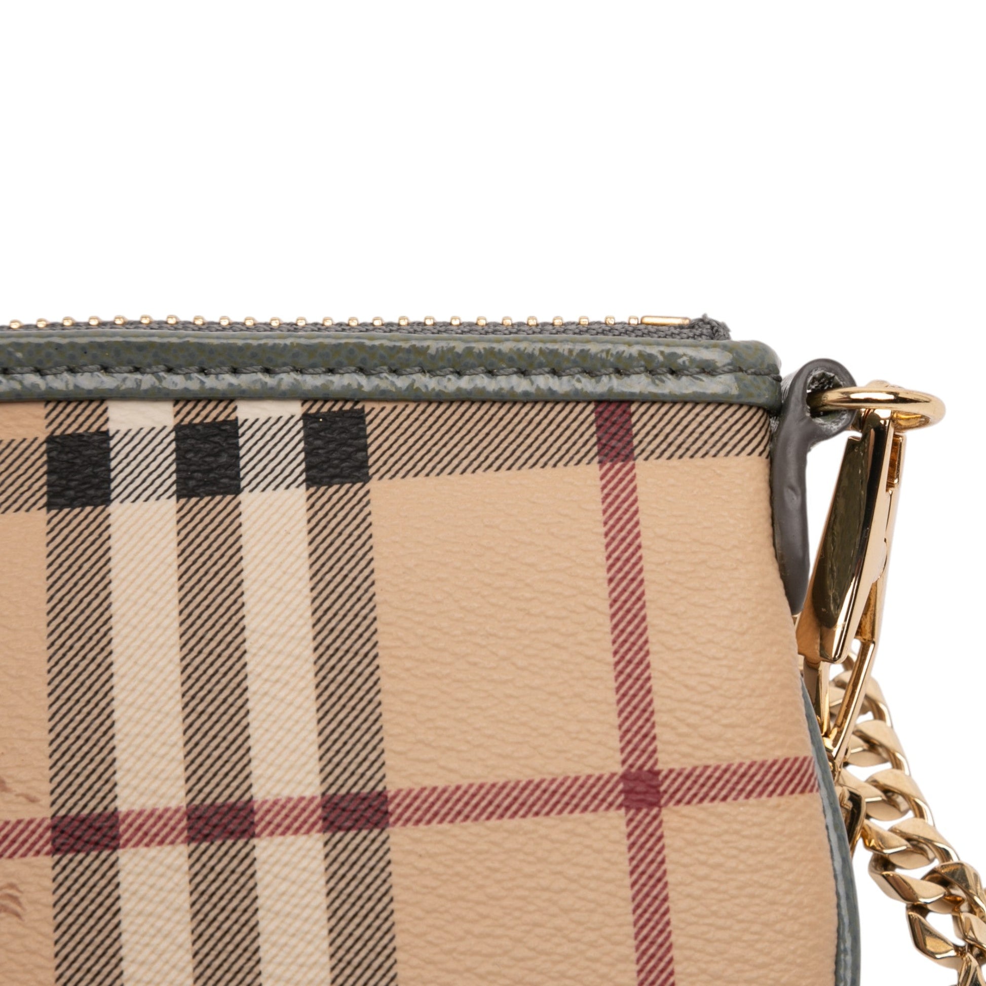 Burberry Haymarket Check Coated Canvas Clara Pochette