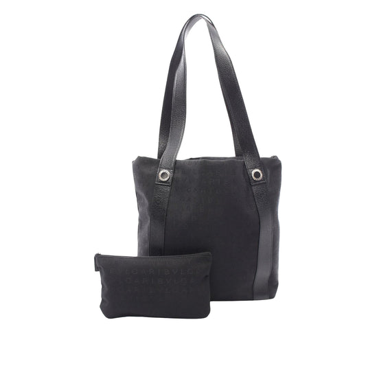 Bvlgari Logomania Canvas Tote