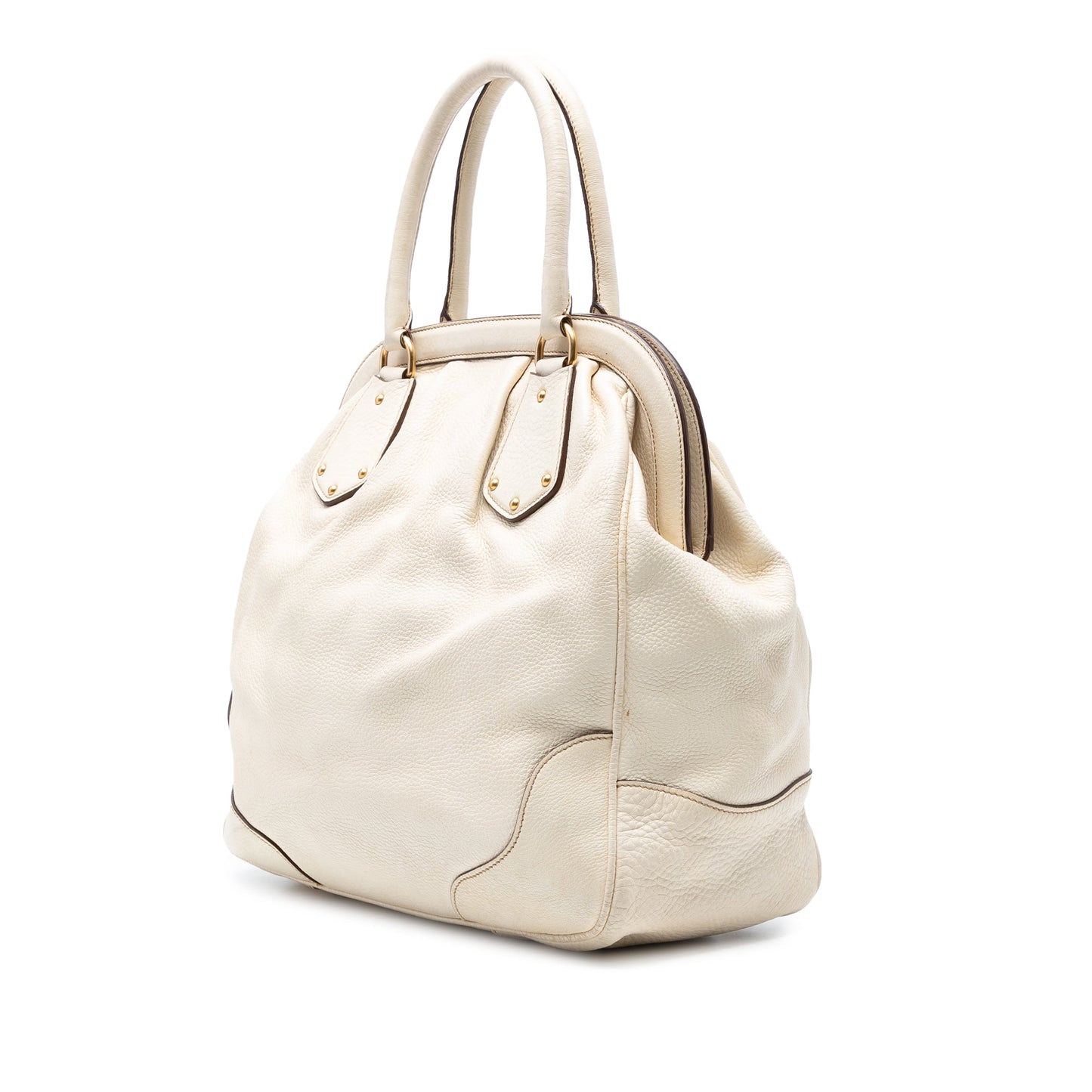 Prada Vitello Daino Frame Tote