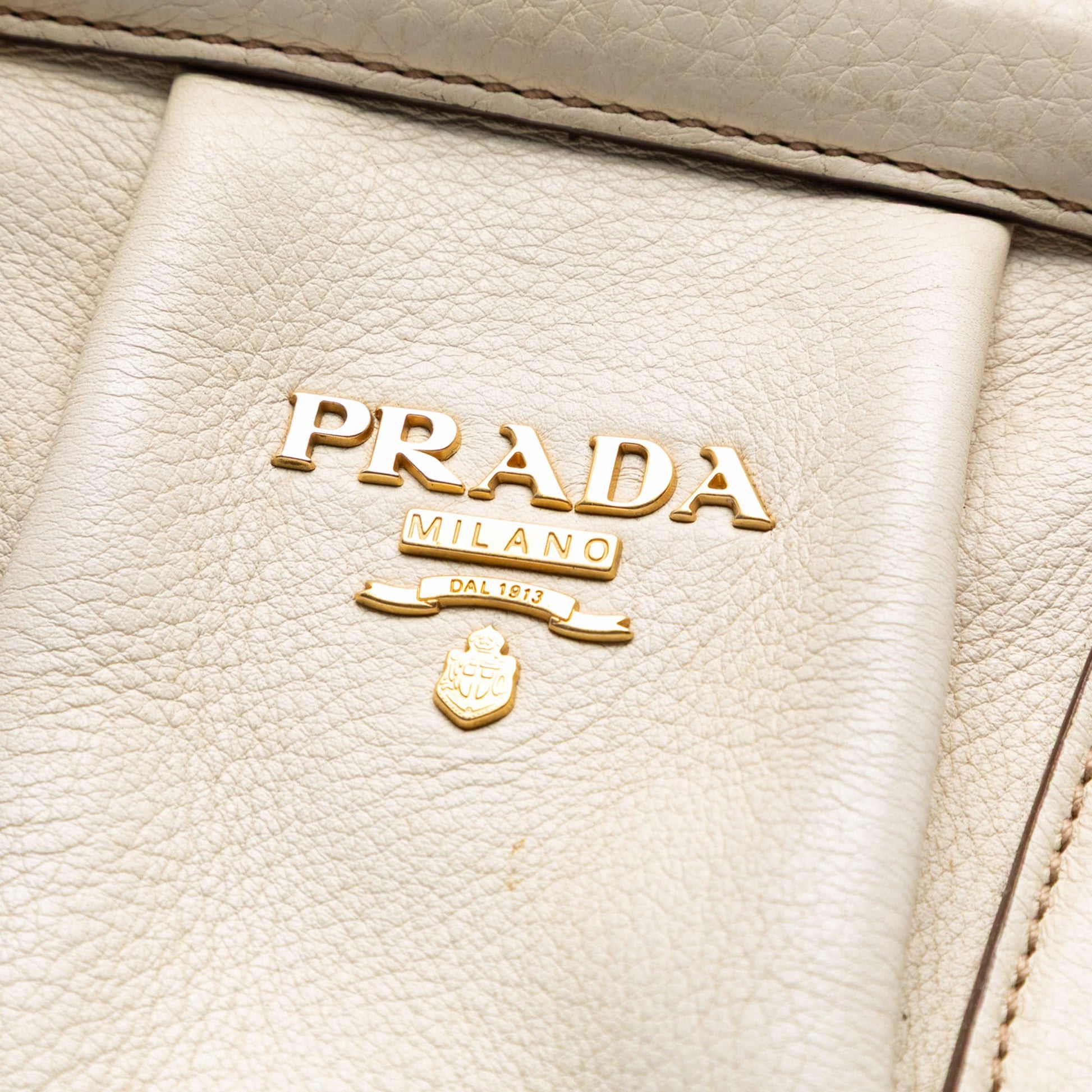 Prada Vitello Daino Frame Tote