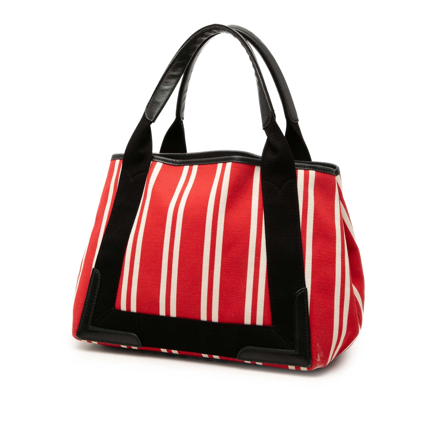 Balenciaga Canvas Striped Navy Cabas S