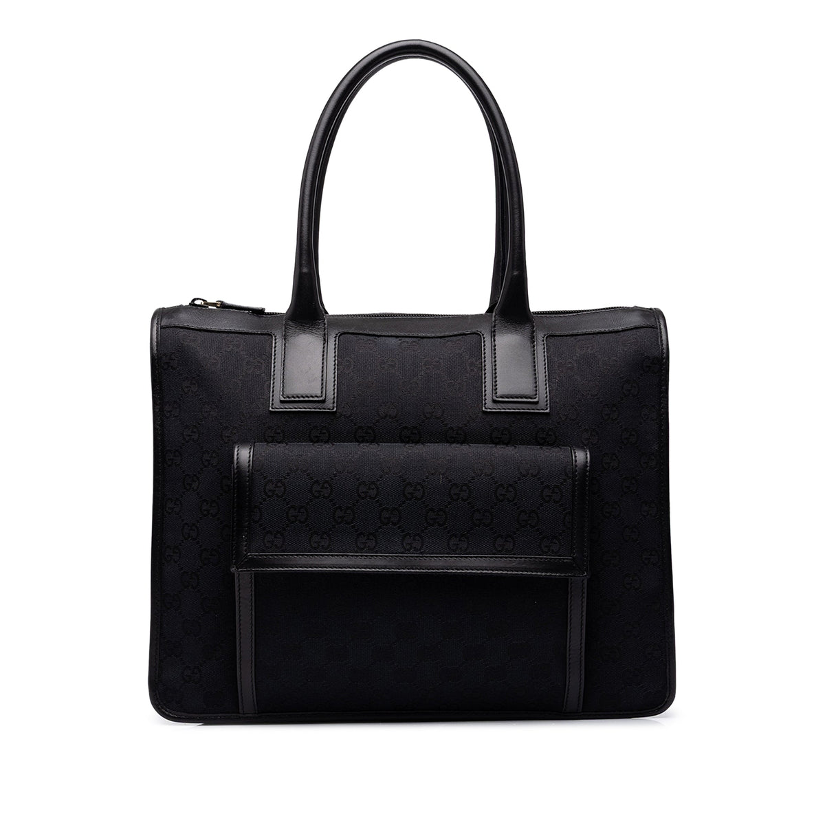 Gucci GG Canvas Tote — Black