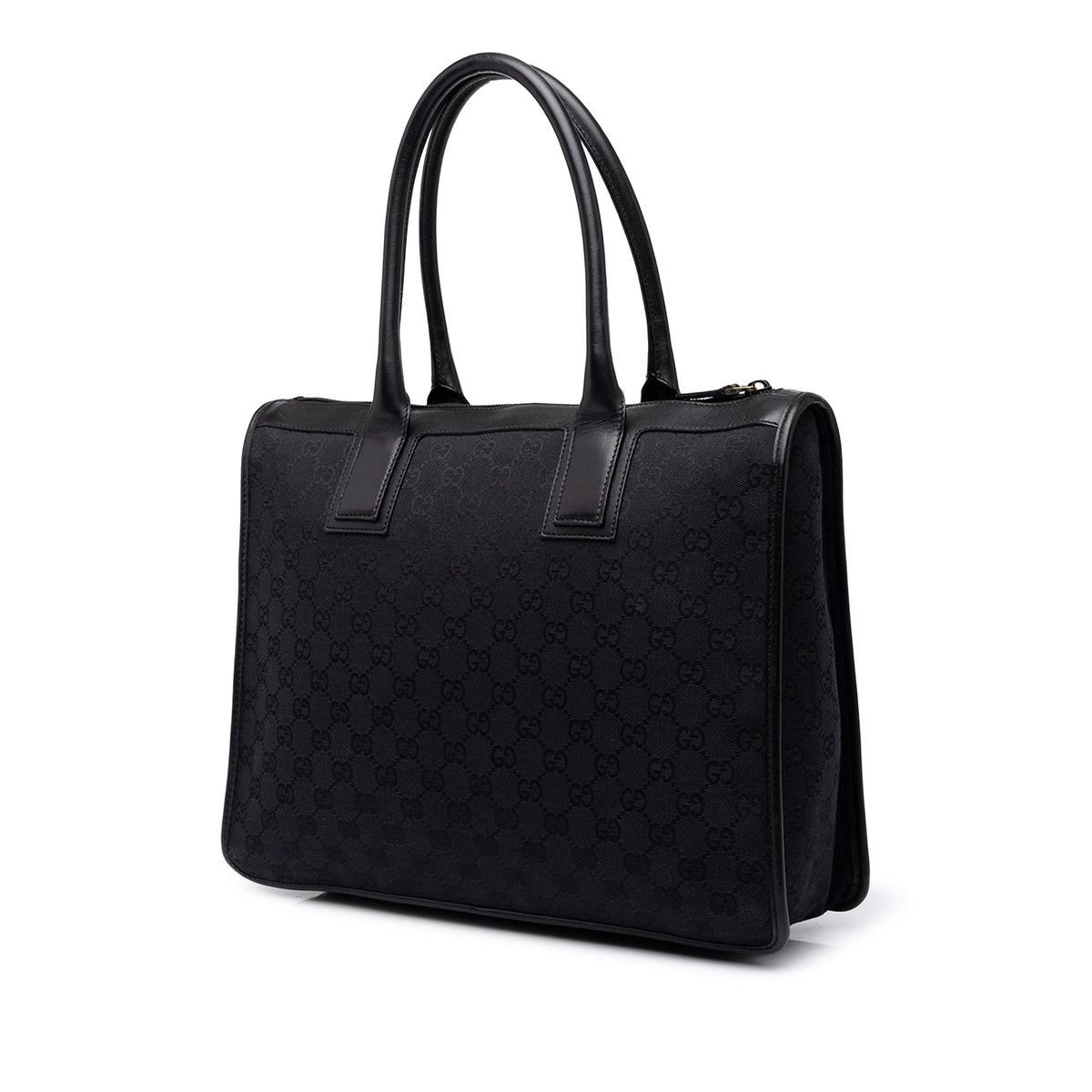 Gucci GG Canvas Tote — Black