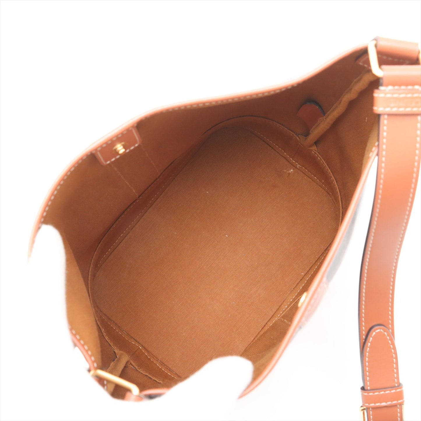 Celine Small Triomphe Coated Canvas Bucket Bag