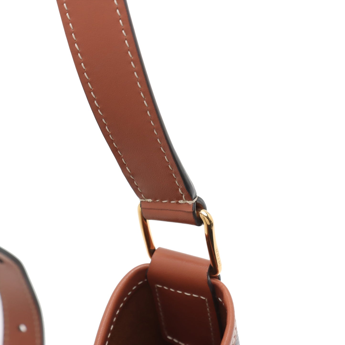 Celine Small Triomphe Coated Canvas Bucket Bag