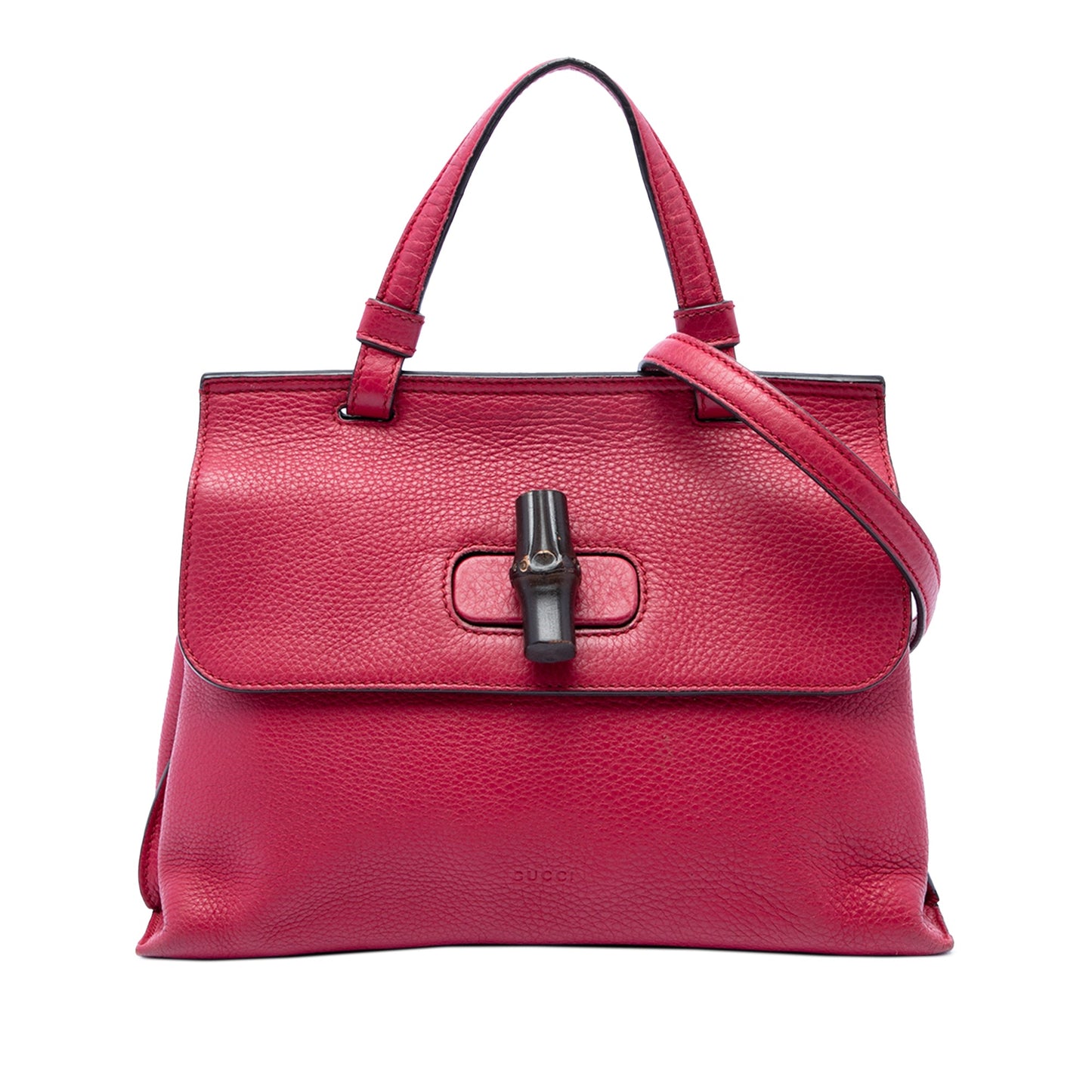 Gucci Small Calfskin Bamboo Daily Satchel